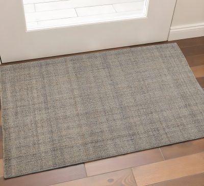 2′ X 3′ Gray, Ivory, Tan Hand Woven Area Rug