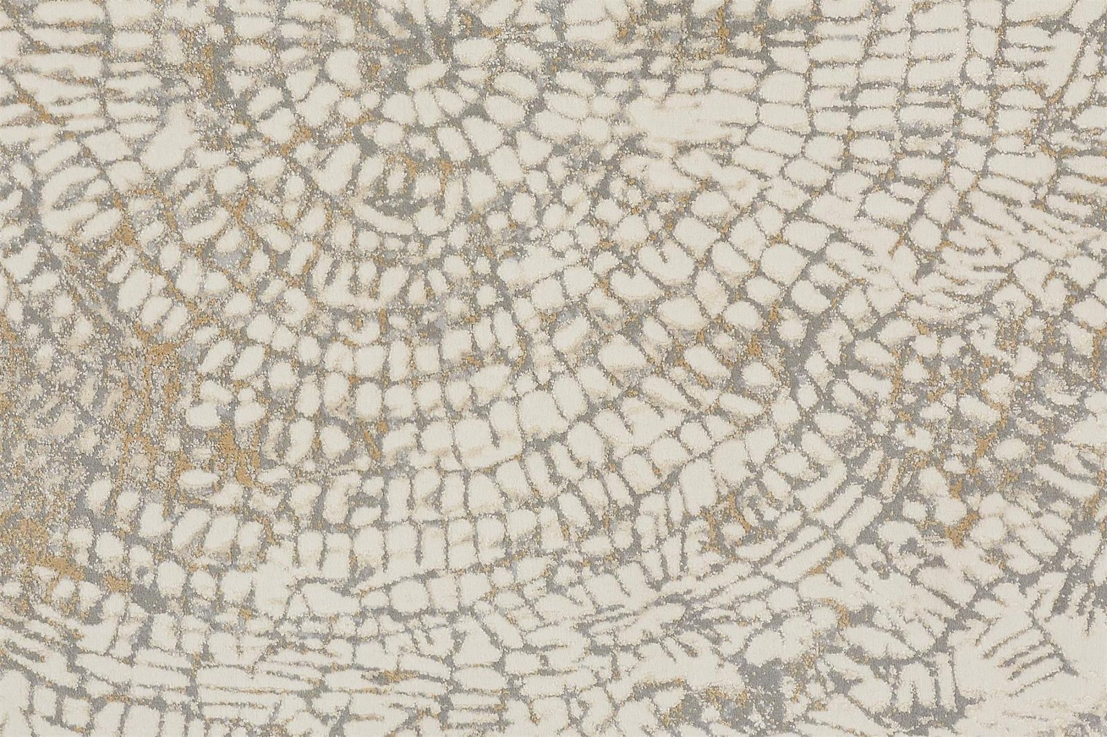 4′ X 6′ Gray Ivory and Tan Abstract Area Rug