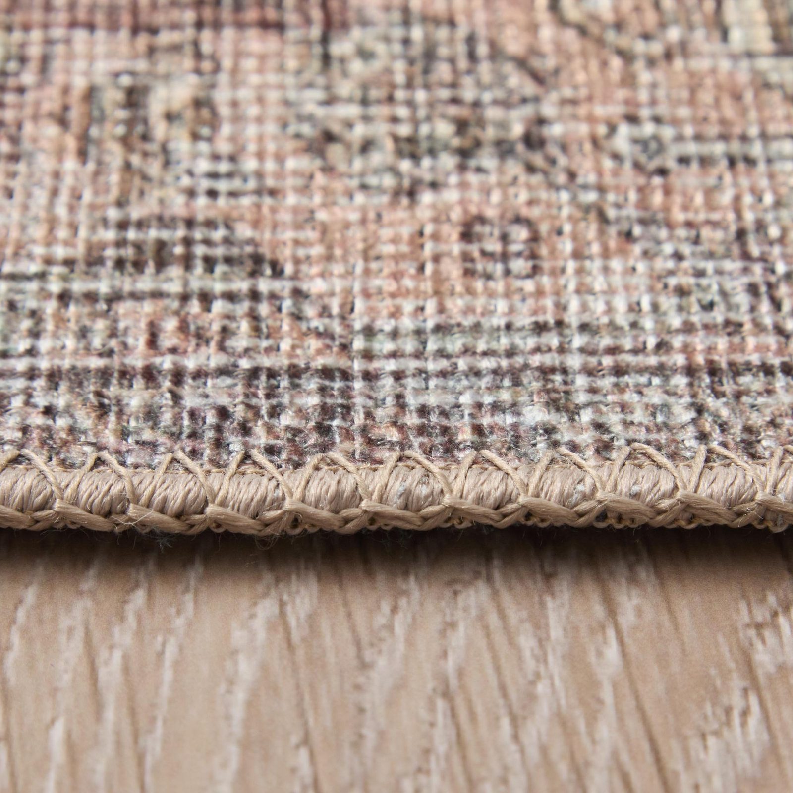 9′ X 12′ Orange Brown and Taupe Abstract Area Rug