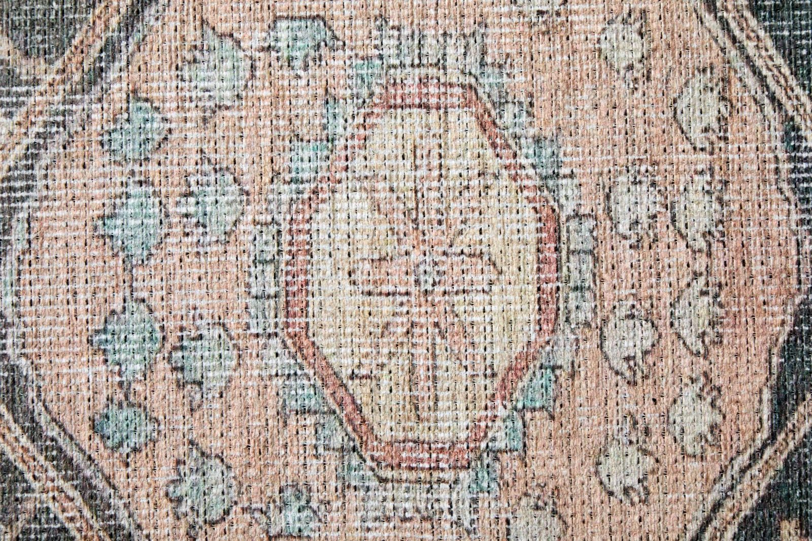 9′ X 12′ Orange Brown and Taupe Abstract Area Rug