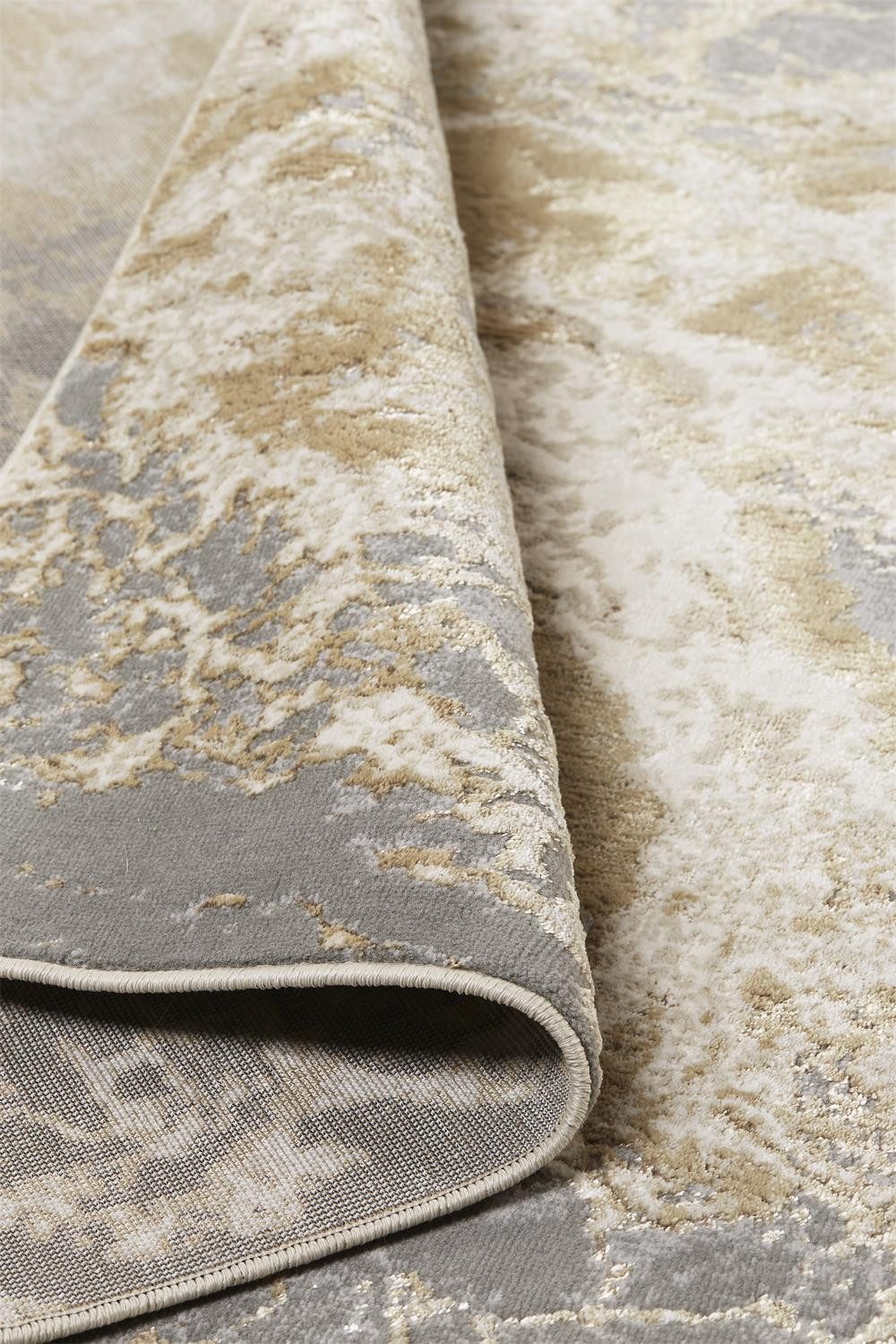 2′ X 3′ Ivory Tan And Gray Abstract Area Rug
