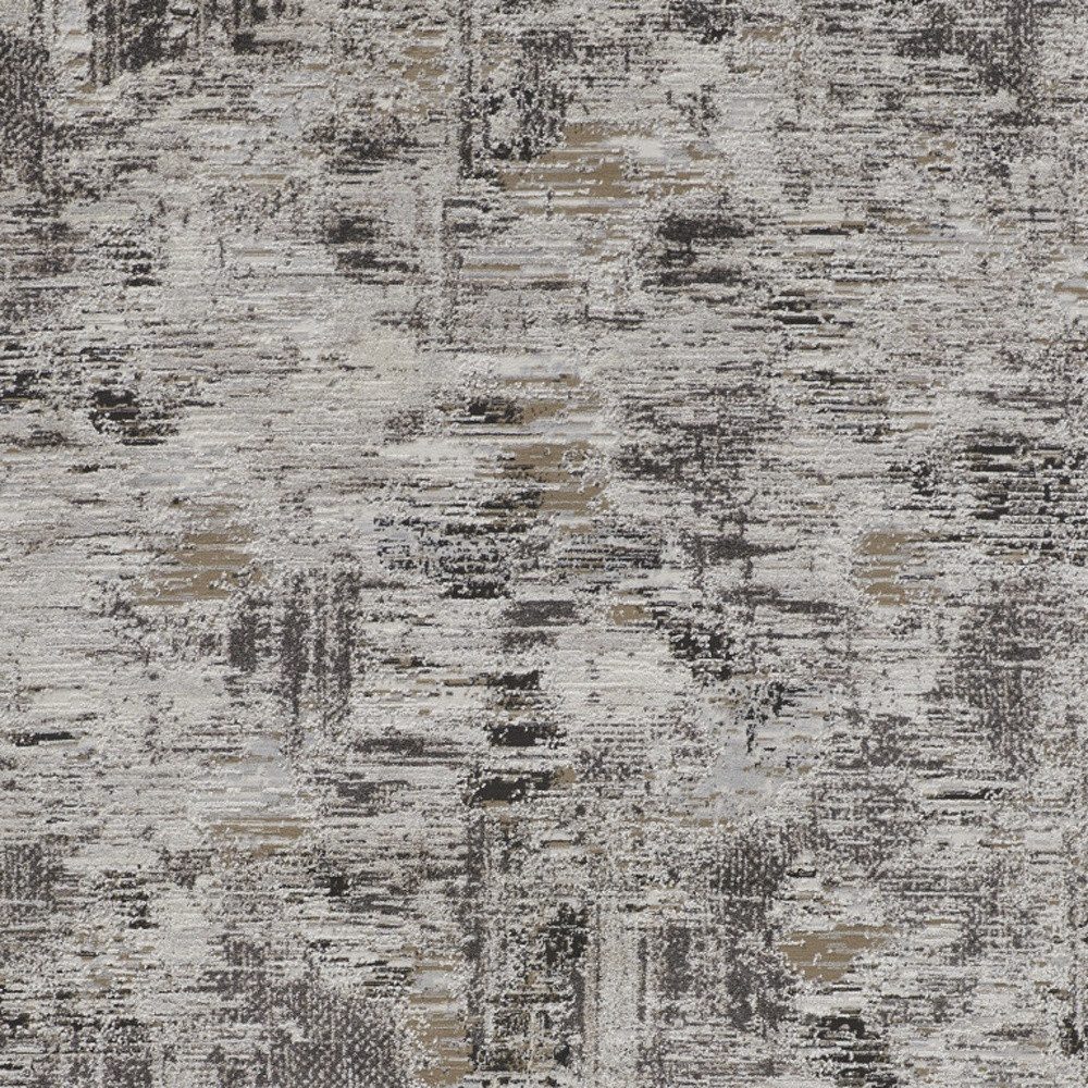 2′ X 3′ Gray Ivory Brown Abstract Distressed Area Rug