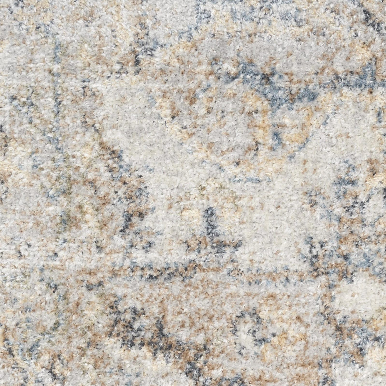 9′ X 12′ Gray Oriental Power Loom Area Rug
