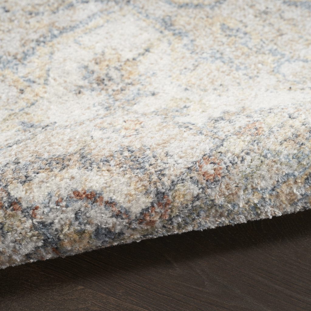 9′ X 12′ Gray Oriental Power Loom Area Rug II