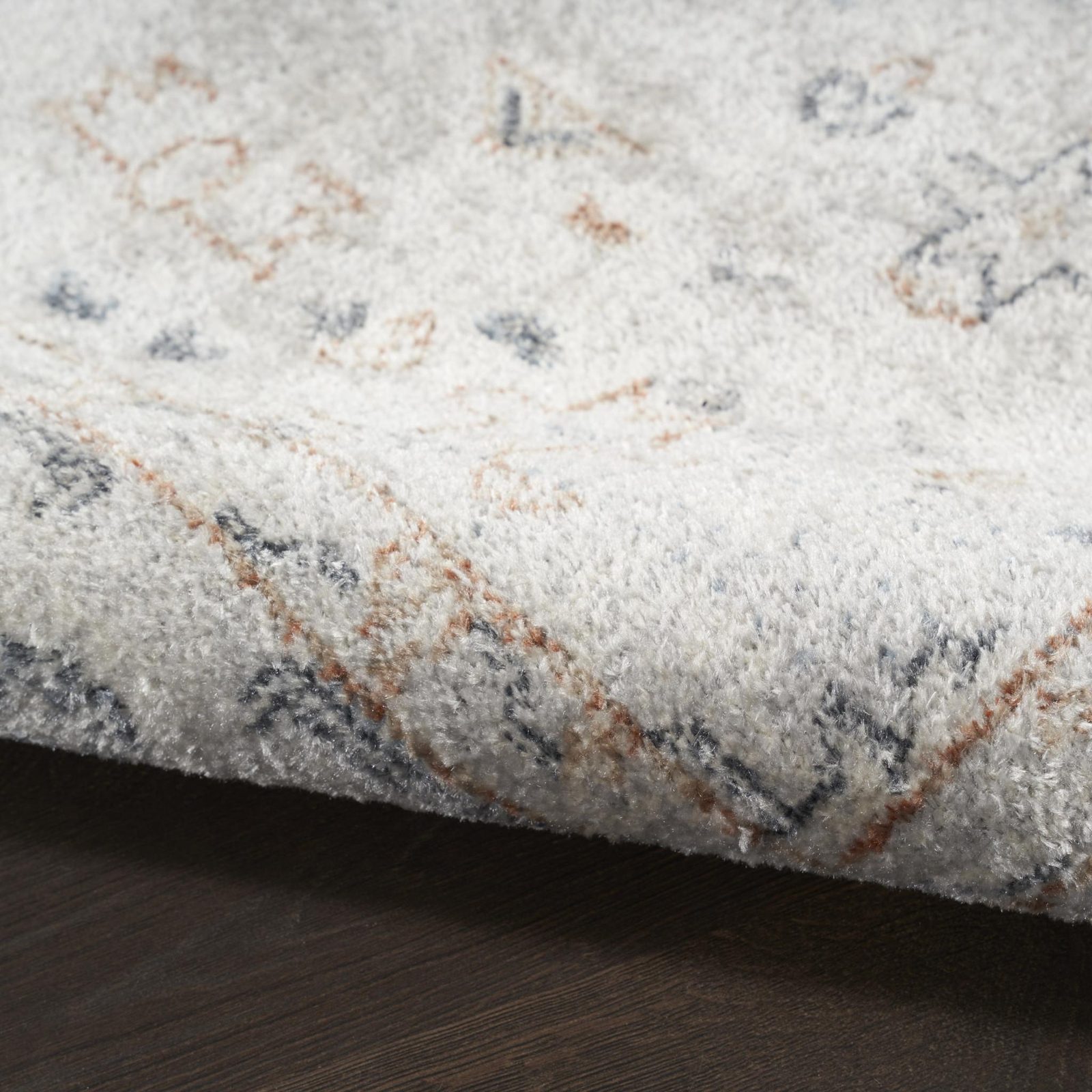 7′ X 9′ Light Blue Oriental Distressed Washable Area Rug