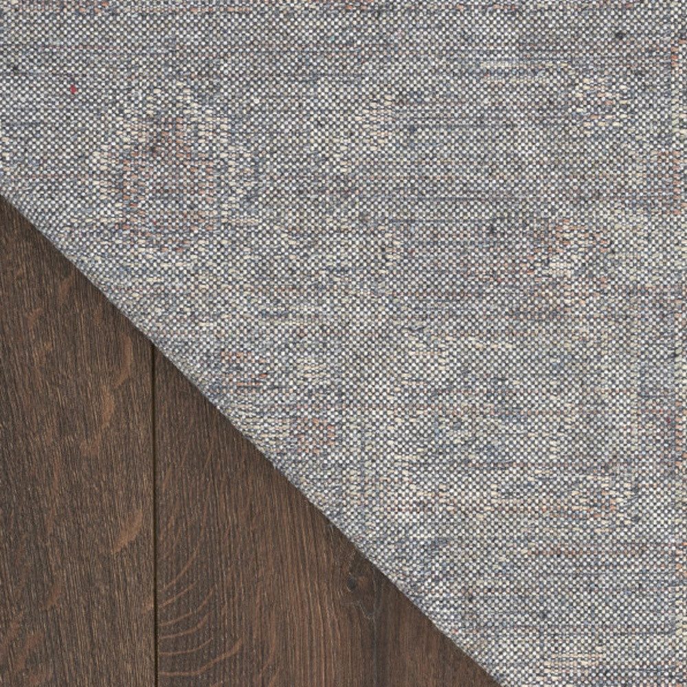8′ X 10′ Light Blue Oriental Distressed Washable Area Rug