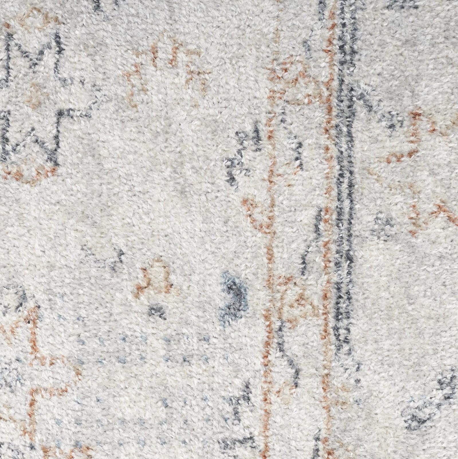 3′ X 5′ Light Blue Distressed Oriental Washable Area Rug