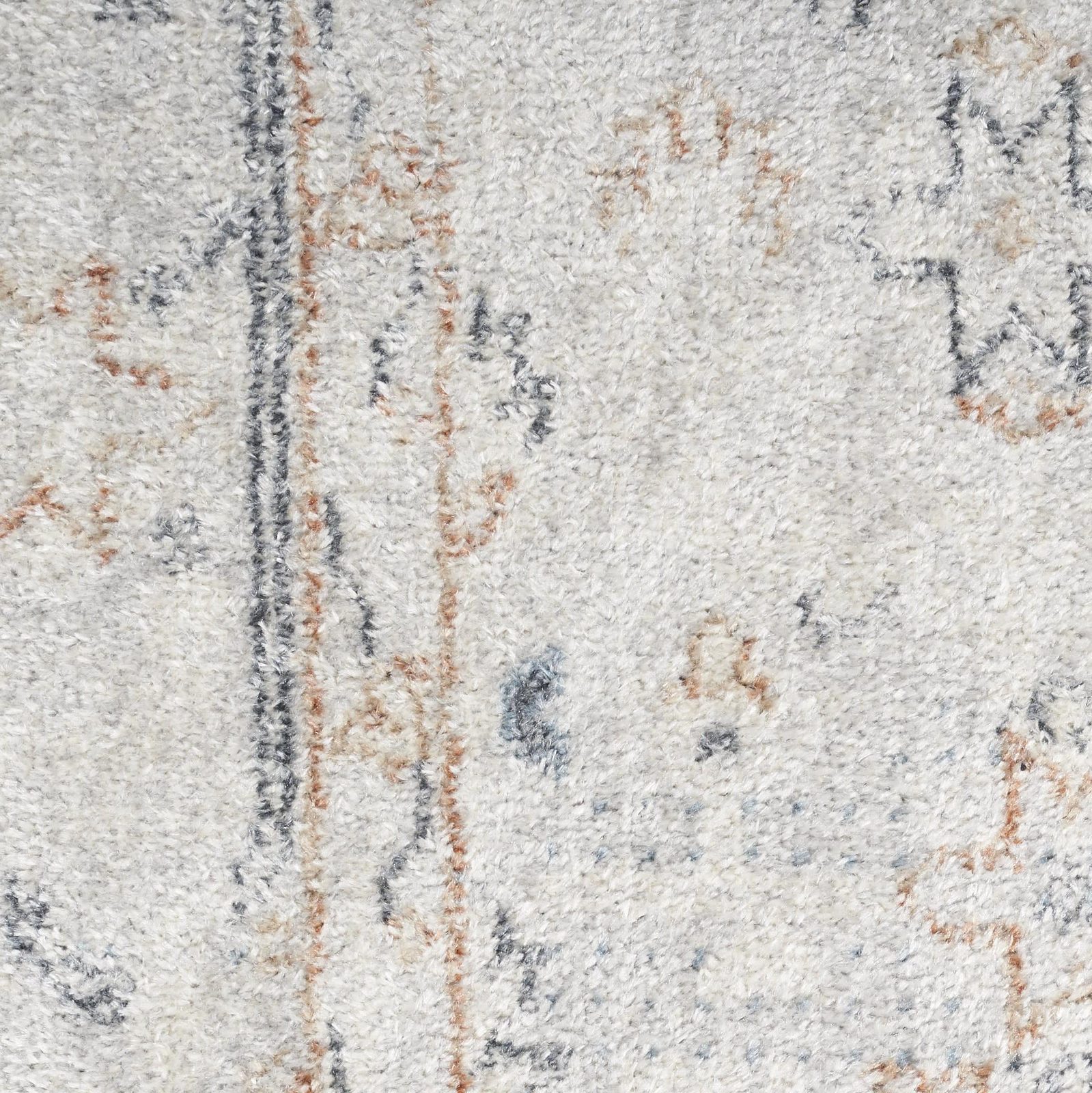 3′ X 5′ Light Blue Distressed Oriental Washable Area Rug