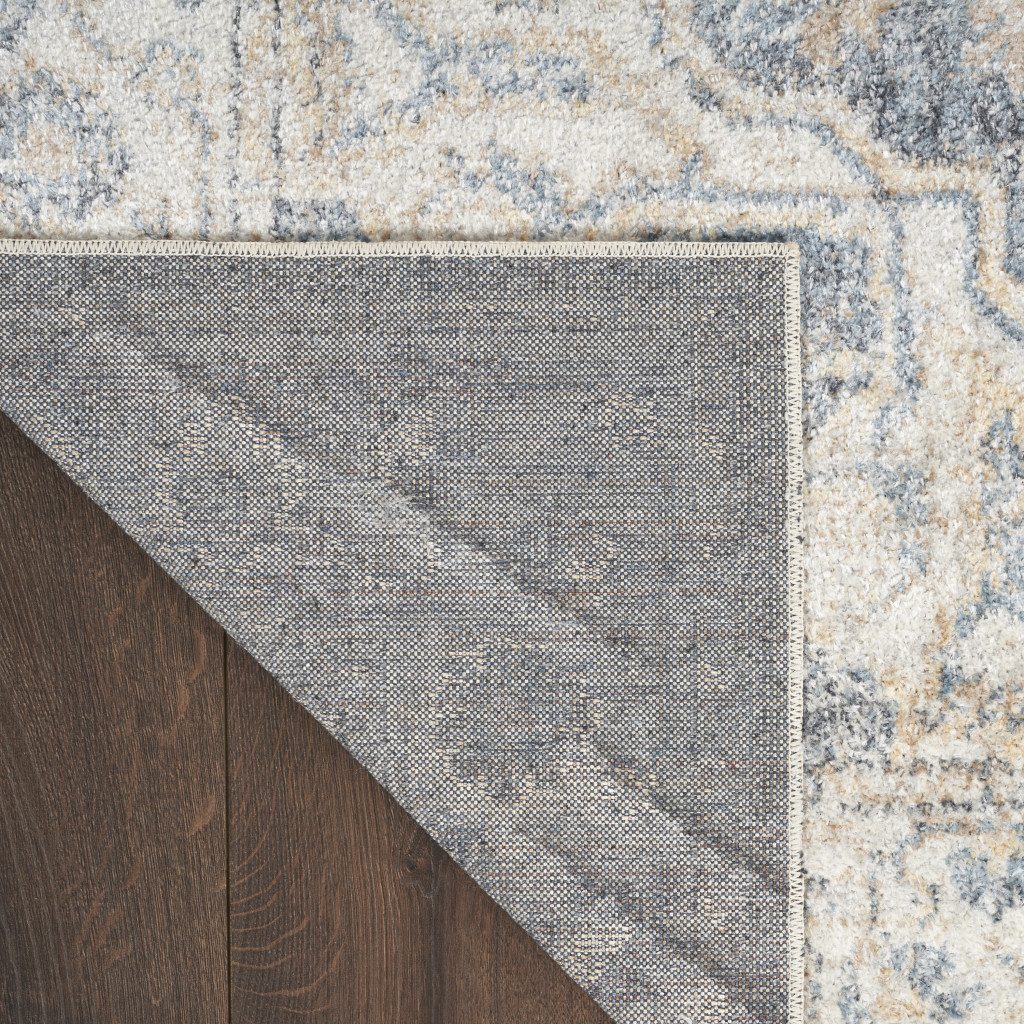 4′ X 6′ Gray Oriental Washable Area Rug