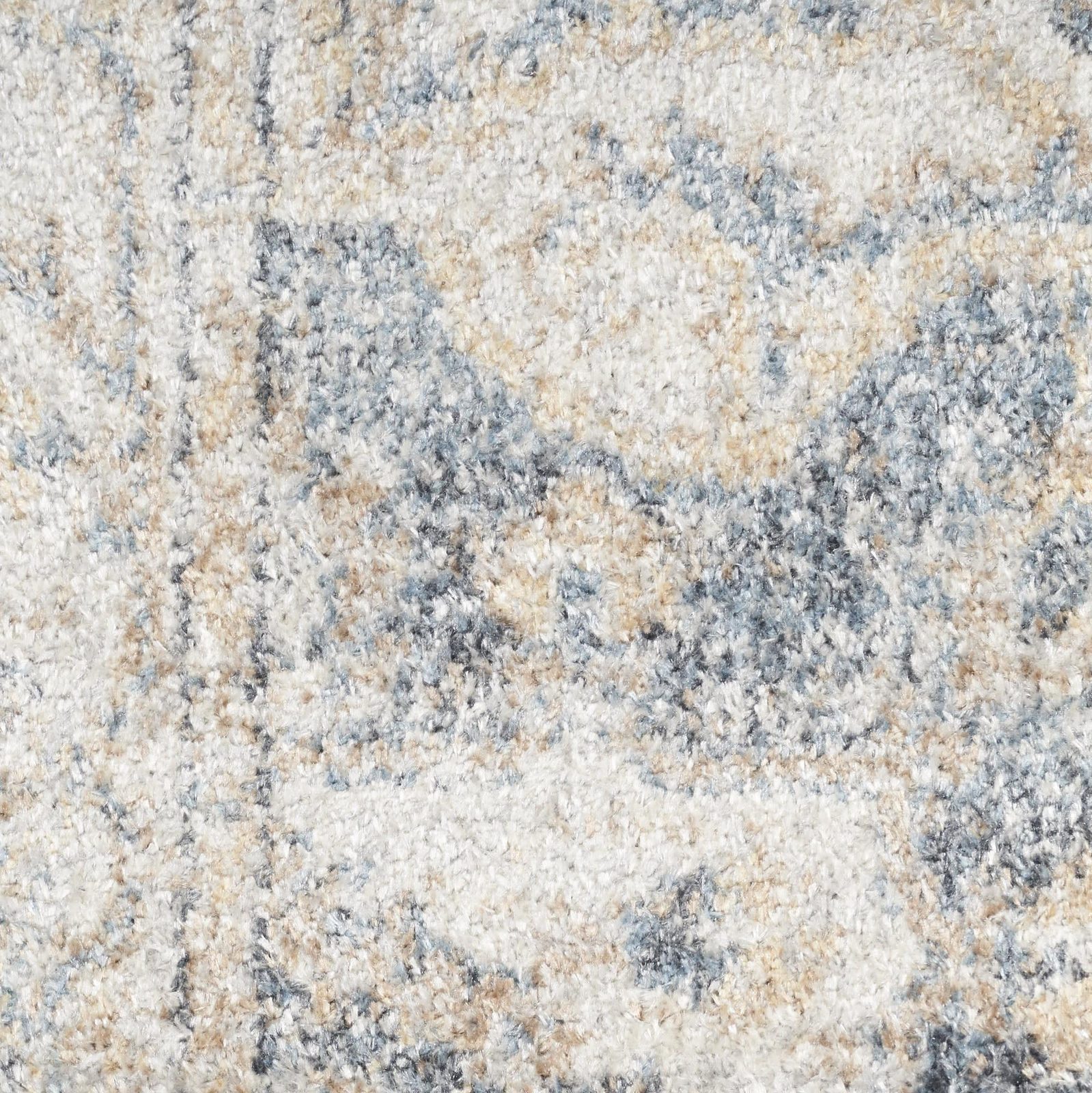 8′ X 10′ Gray and Blue Oriental Washable Area Rug