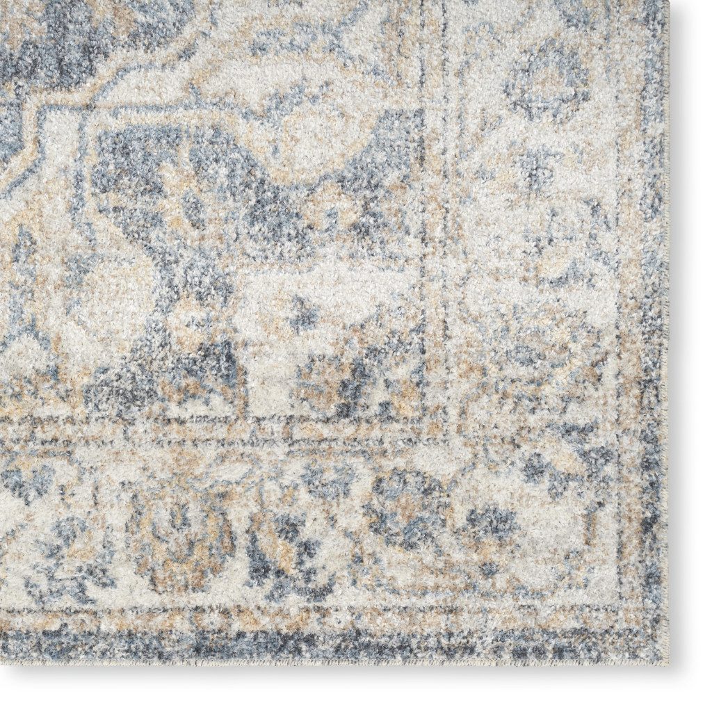 7′ X 9′ Gray Oriental Washable Area Rug II