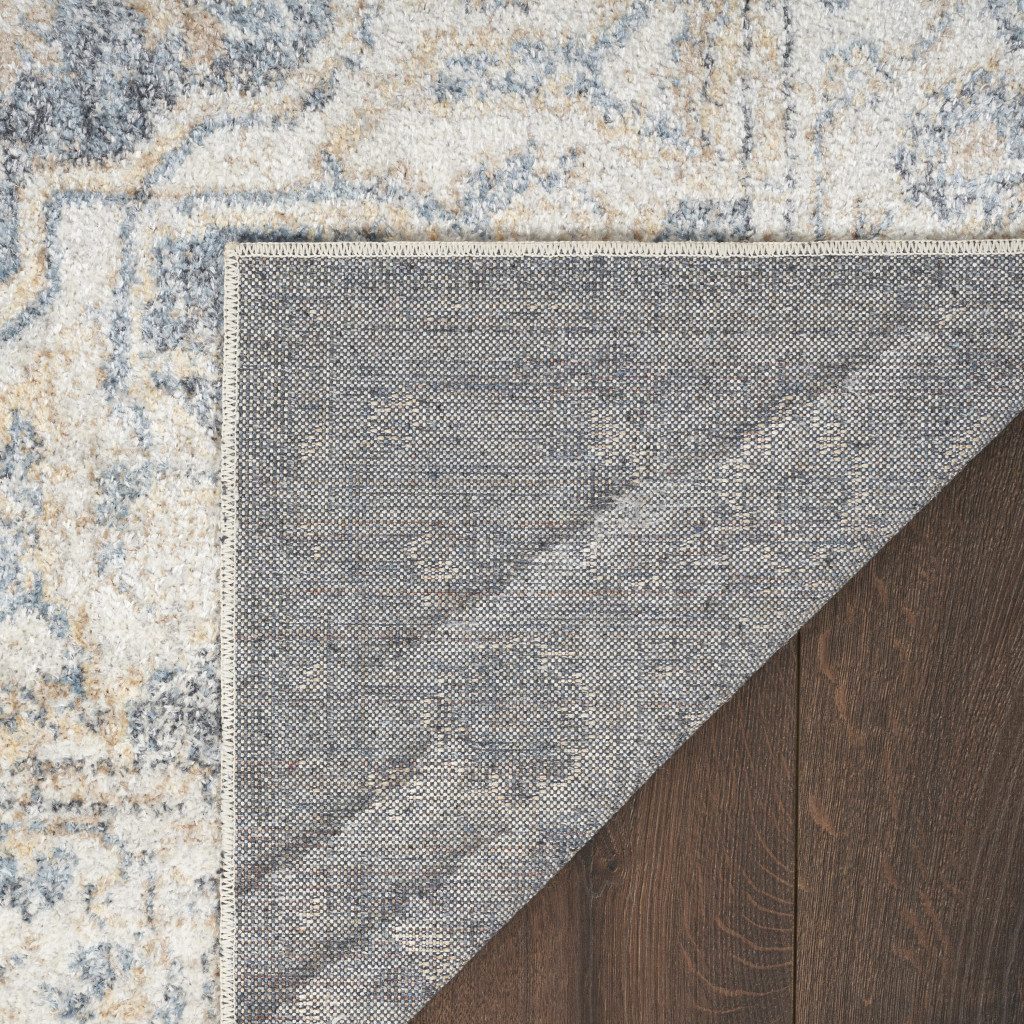 7′ X 9′ Gray Oriental Washable Area Rug II