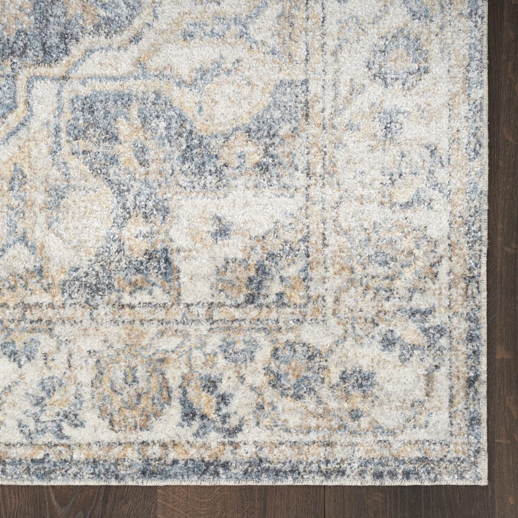 7′ X 9′ Gray Oriental Washable Area Rug II