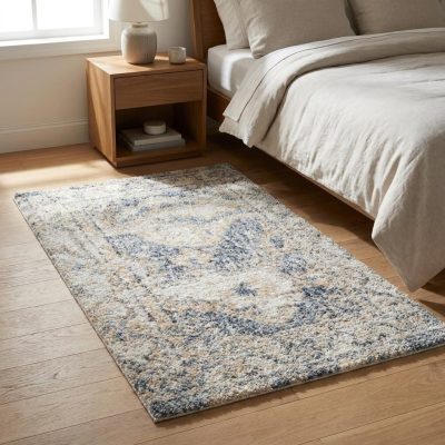 3′ X 5′ Gray Oriental Washable Area Rug II