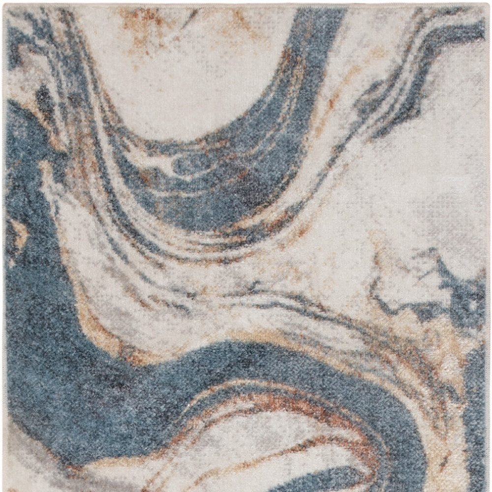 5′ X 7′ Gray Oriental Washable Area Rug