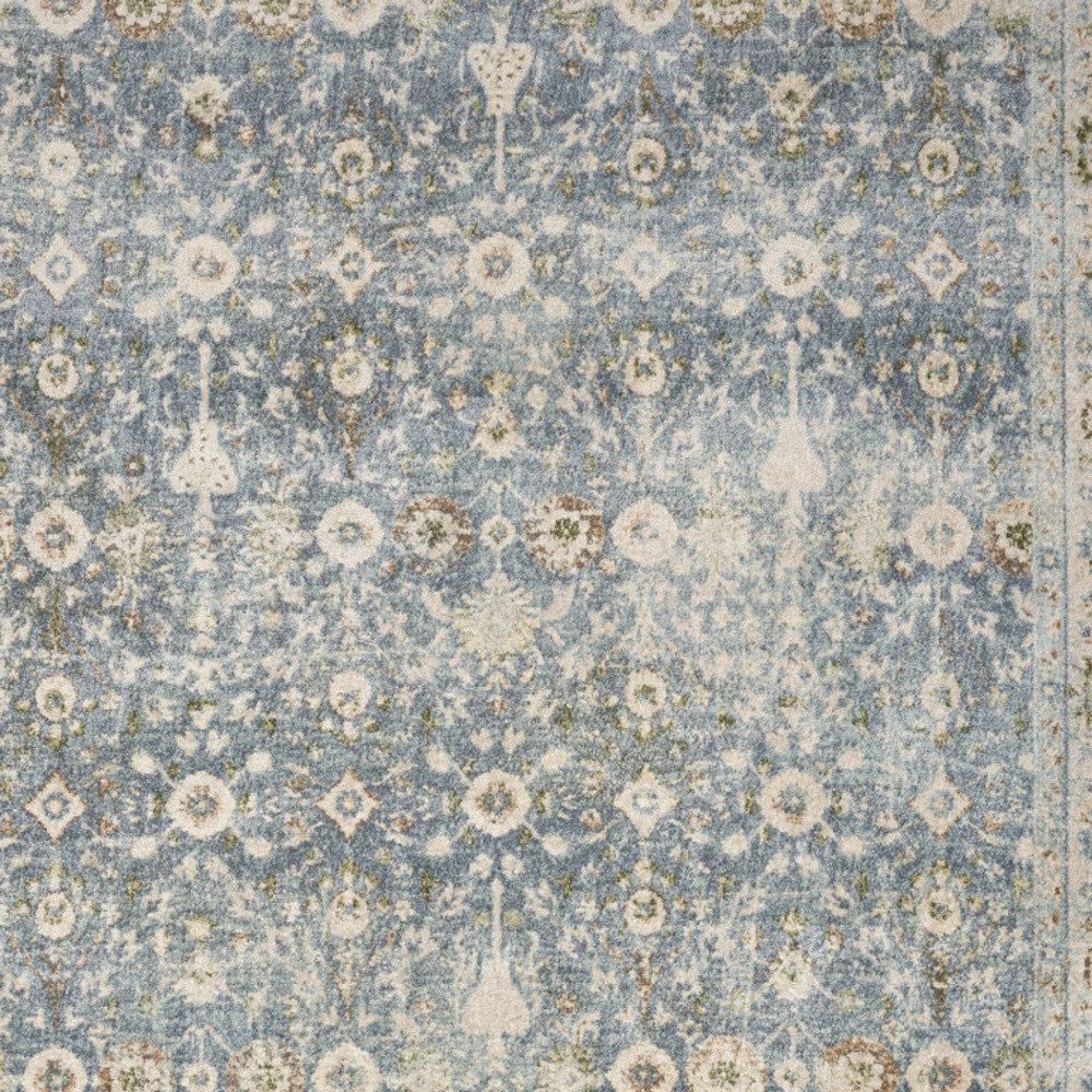 3′ X 5′ Silver Oriental Washable Area Rug