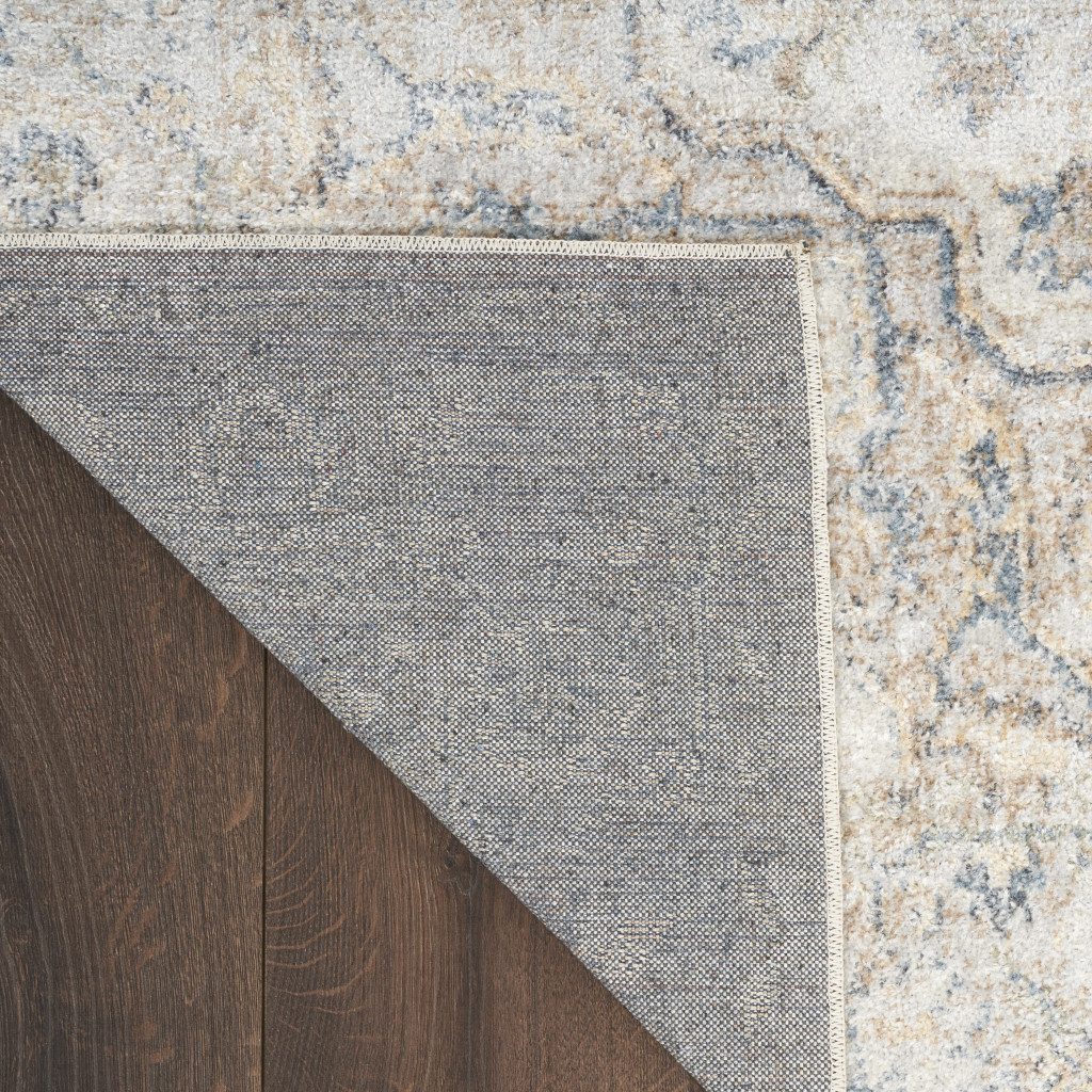 3′ X 5′ Silver Oriental Washable Area Rug