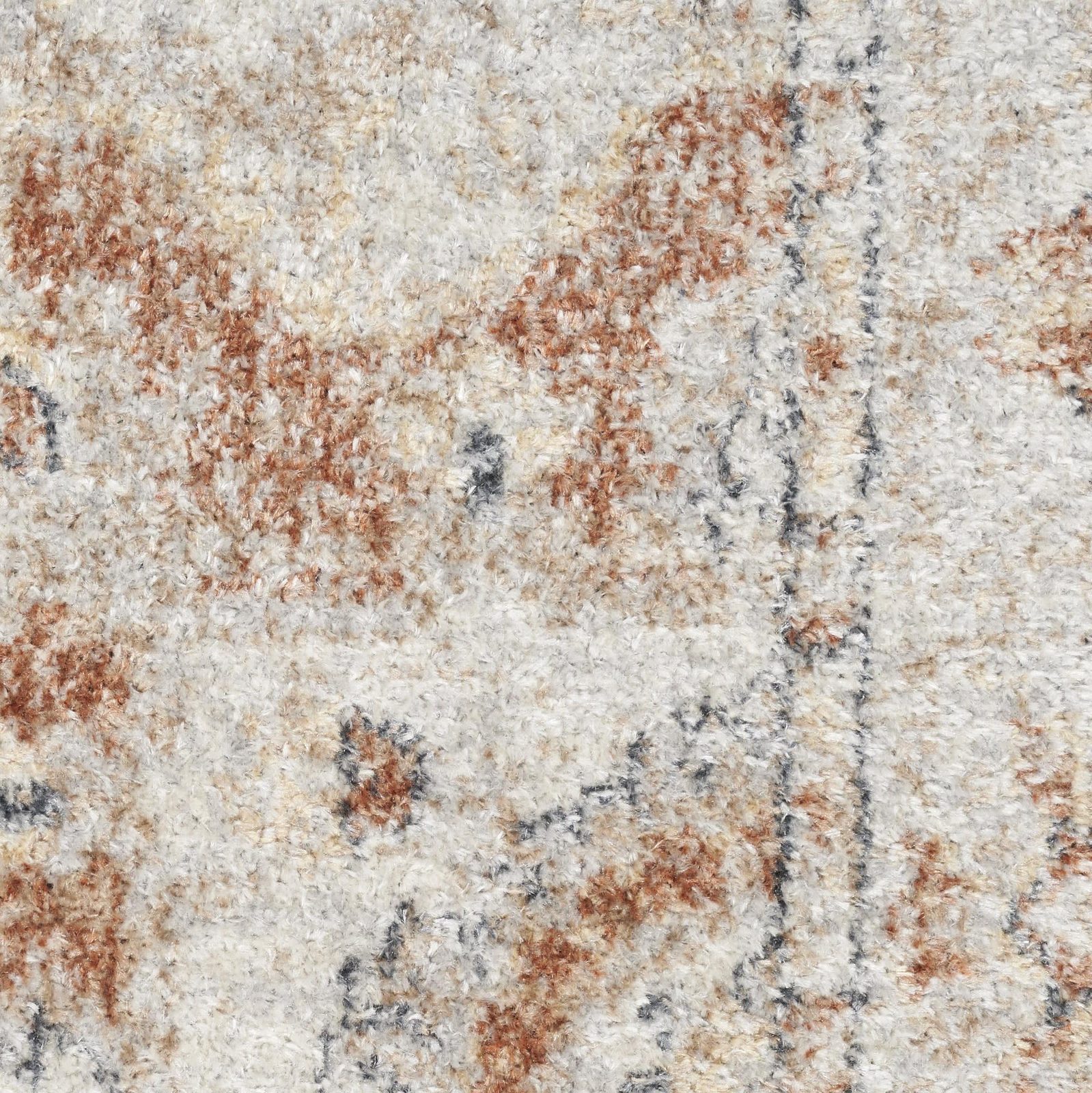 7′ X 9′ Gold Oriental Power Loom Washable Area Rug