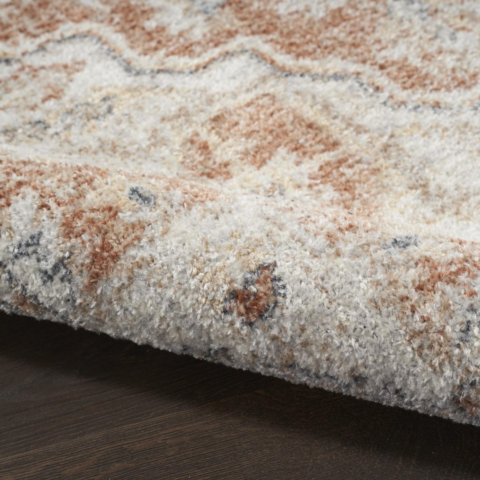 7′ X 9′ Gold Oriental Power Loom Washable Area Rug