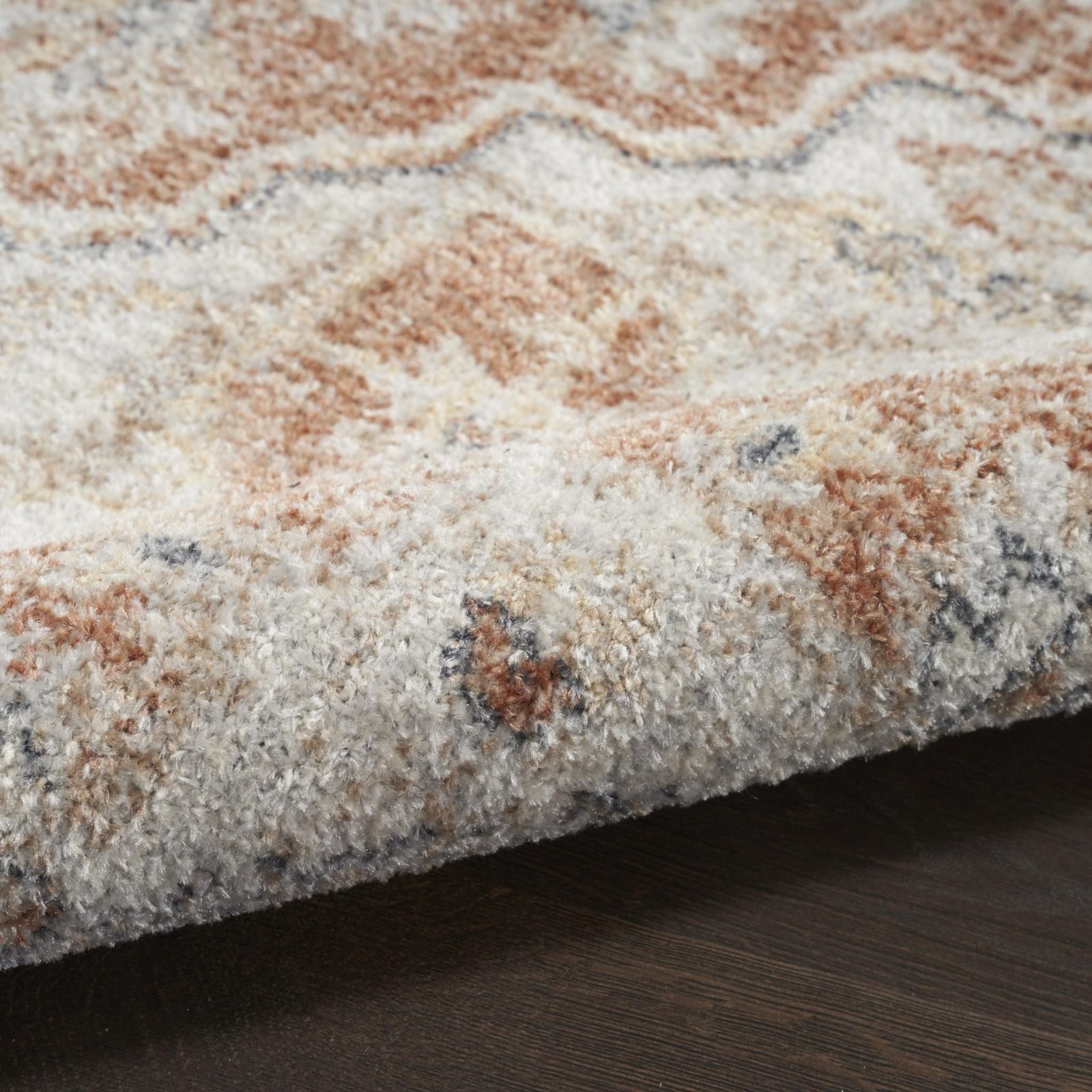 5′ X 7′ Gold Oriental Washable Area Rug