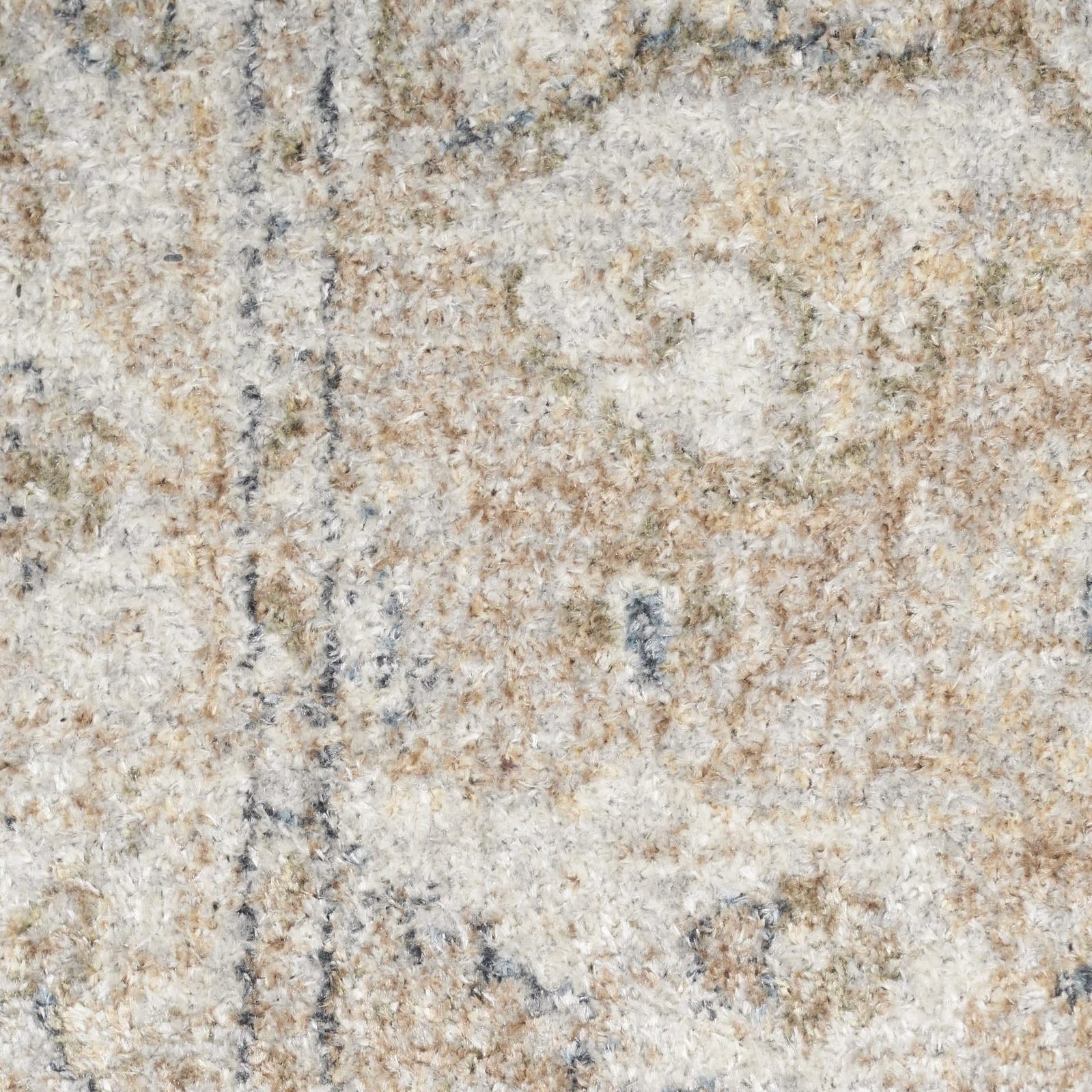 10′ Beige Oriental Power Loom Washable Runner