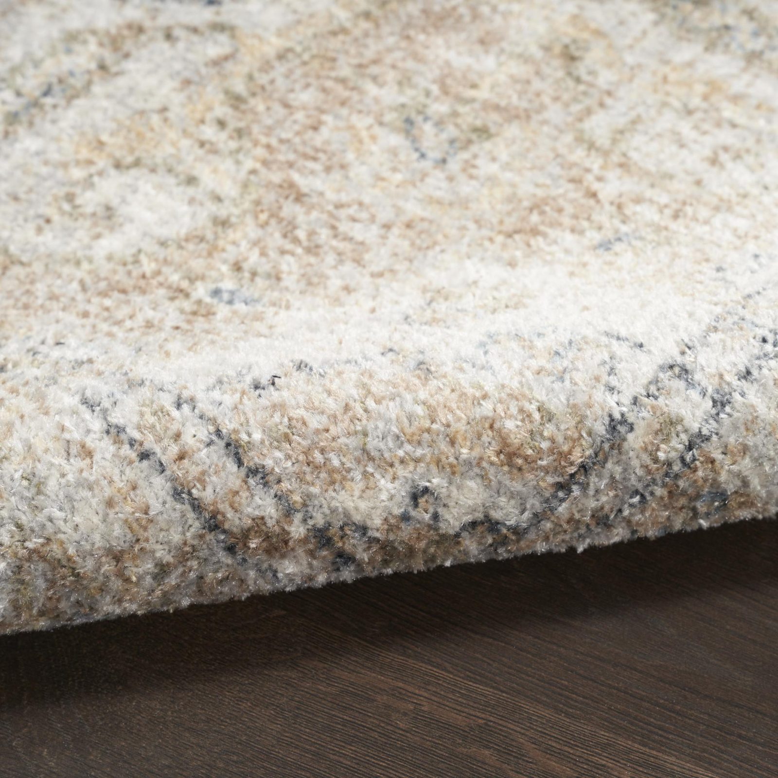 5′ X 7′ Beige Oriental Washable Area Rug