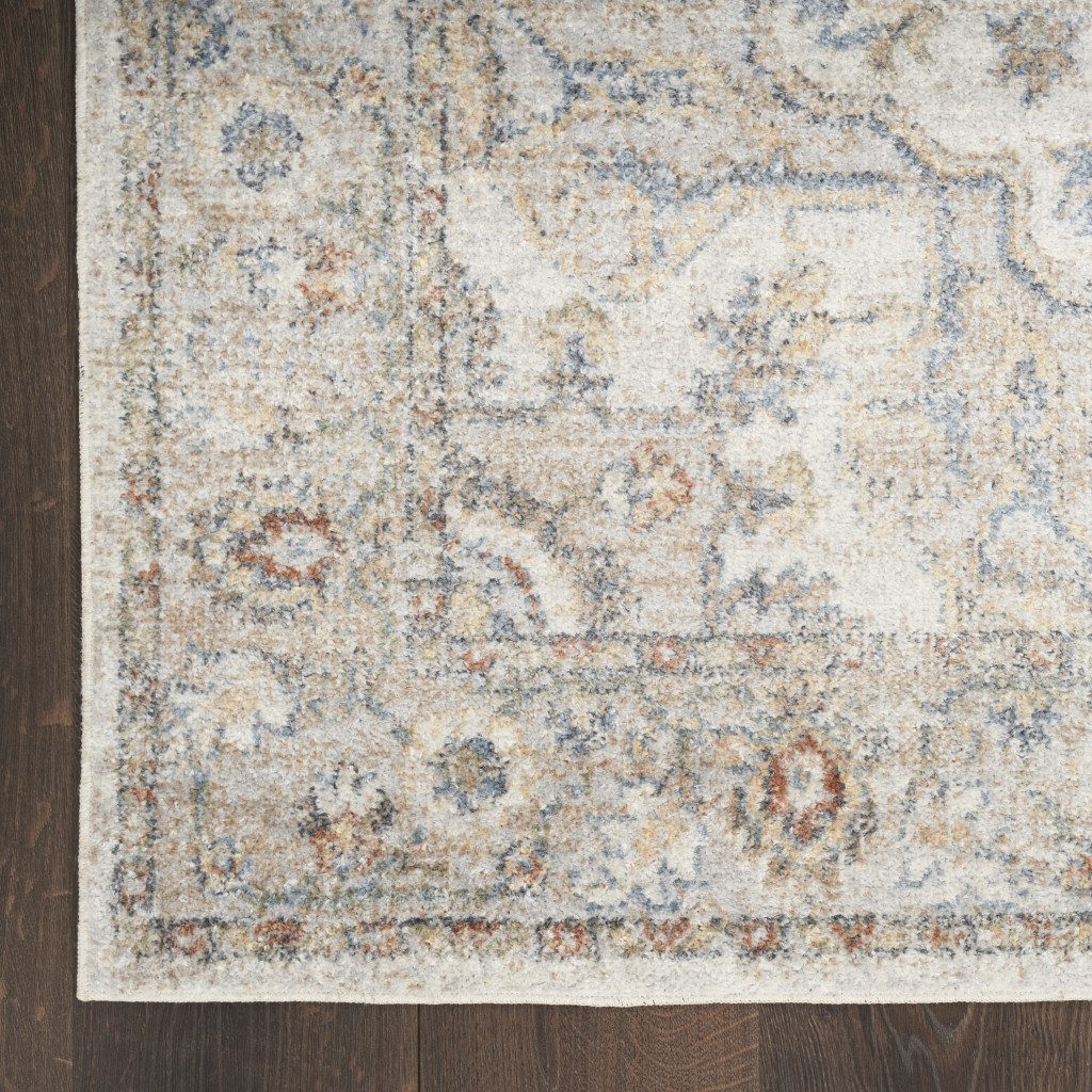 3′ X 5′ Gray Oriental Power Loom Washable Area Rug