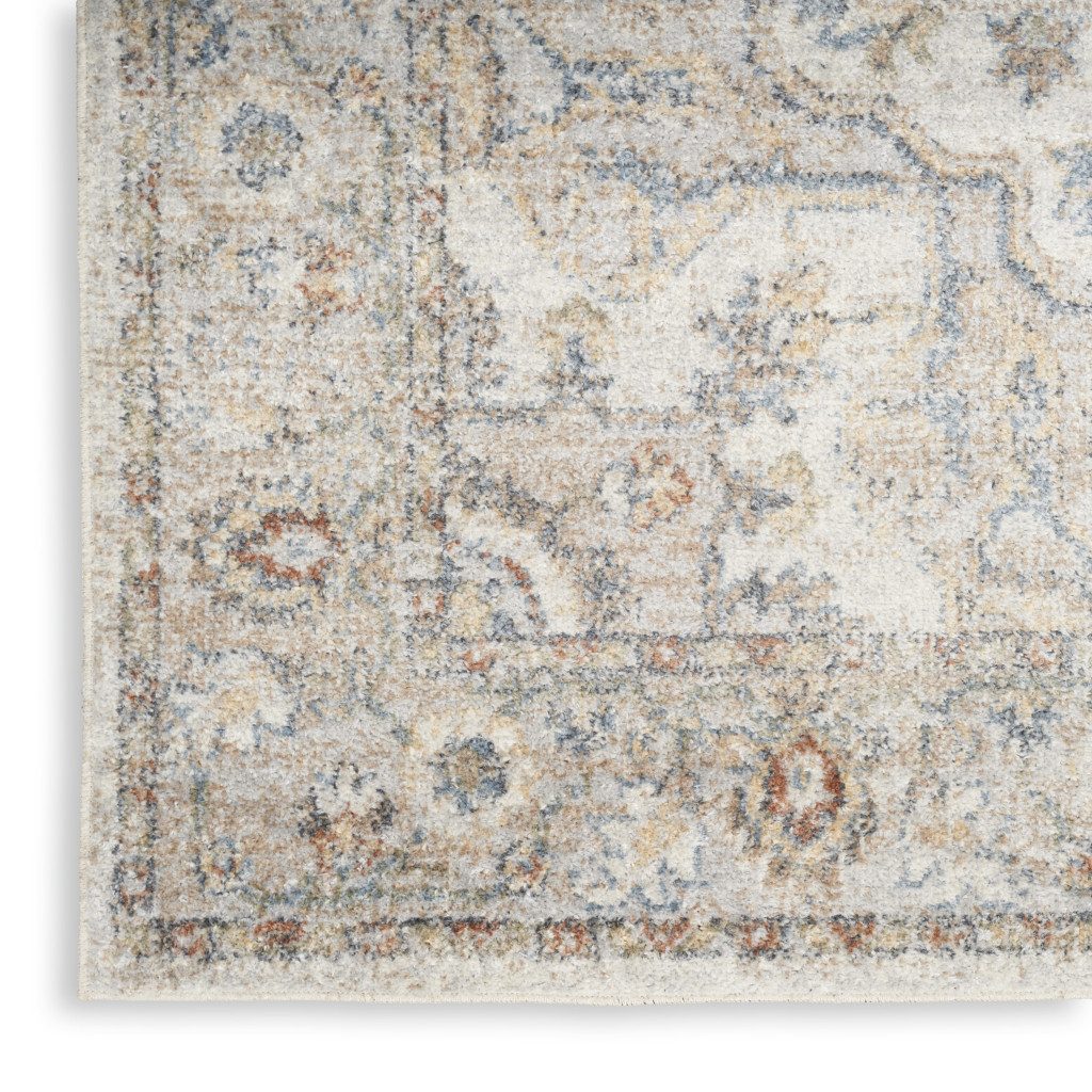 8′ X 10′ Gray Oriental Washable Area Rug