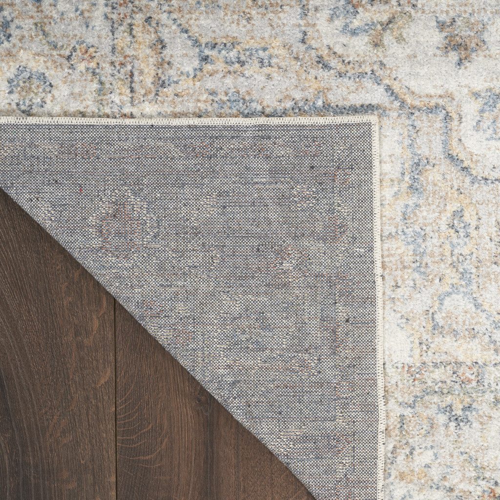 8′ X 10′ Gray Oriental Washable Area Rug