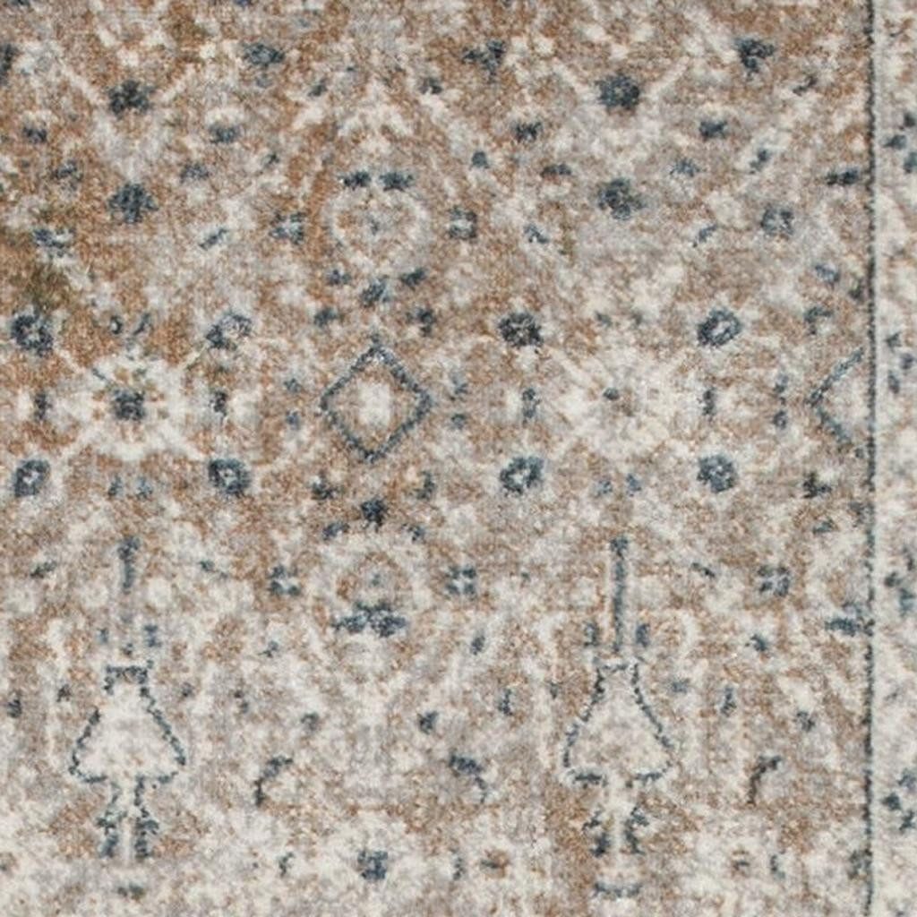 7′ X 9′ Gray Oriental Washable Area Rug