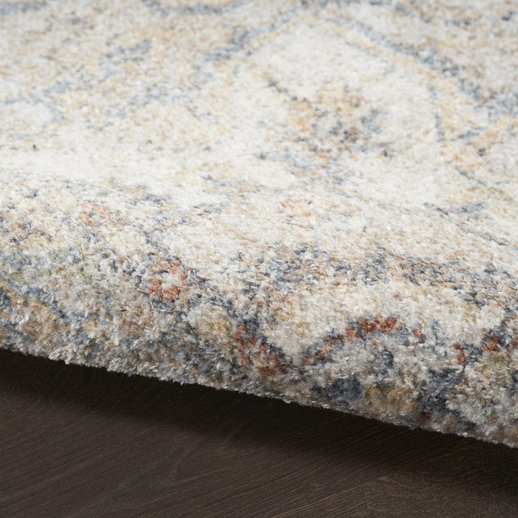 7′ X 9′ Gray Oriental Washable Area Rug