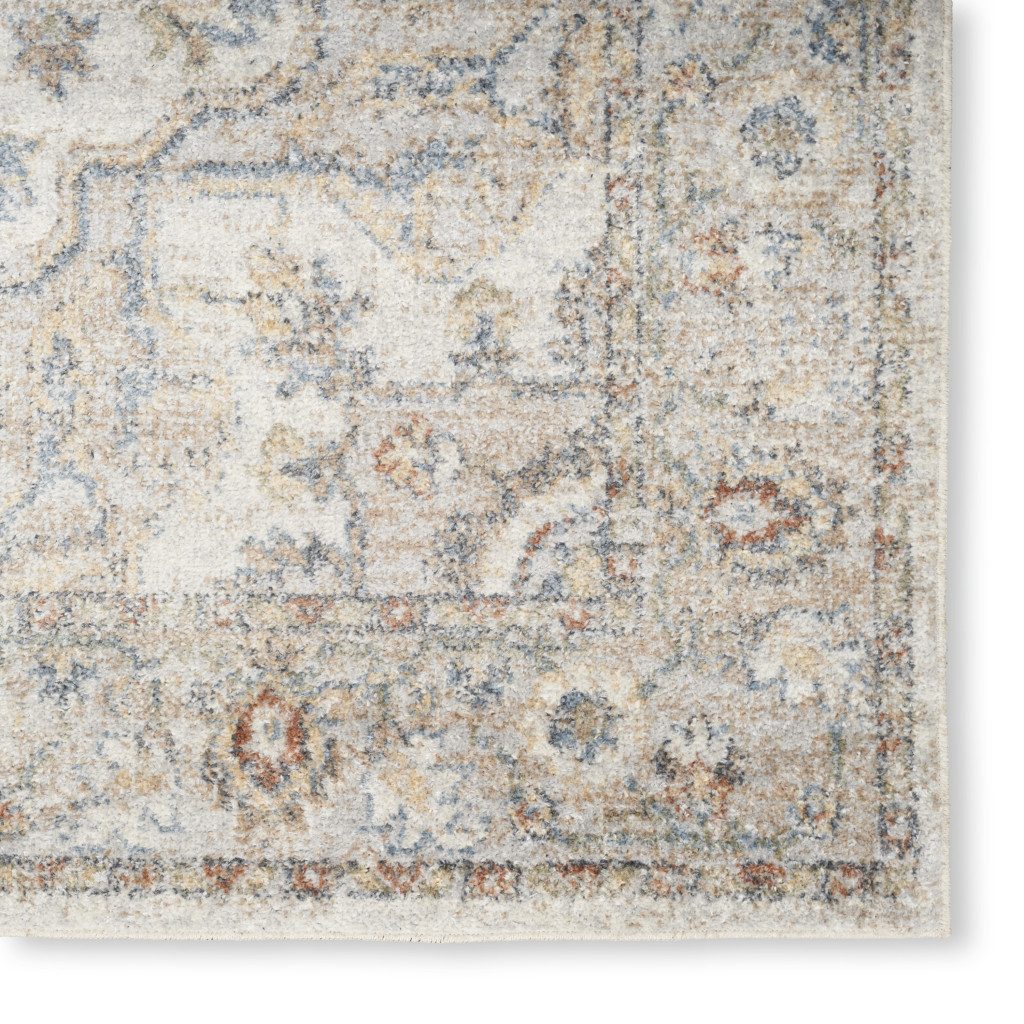 7′ X 9′ Gray Oriental Washable Area Rug
