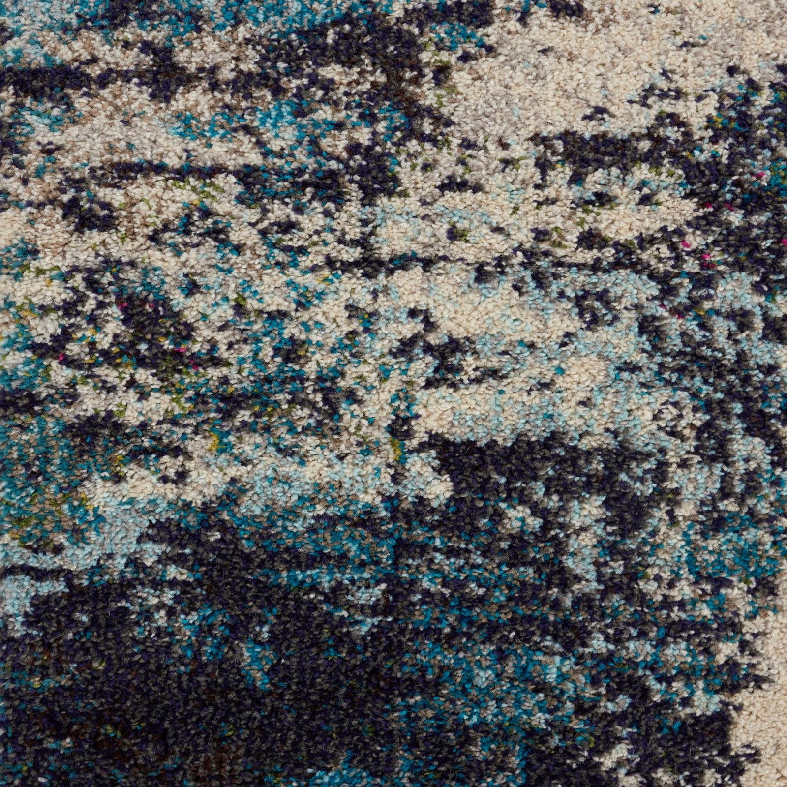 9′ X 12′ Ivory Abstract Power Loom Area Rug