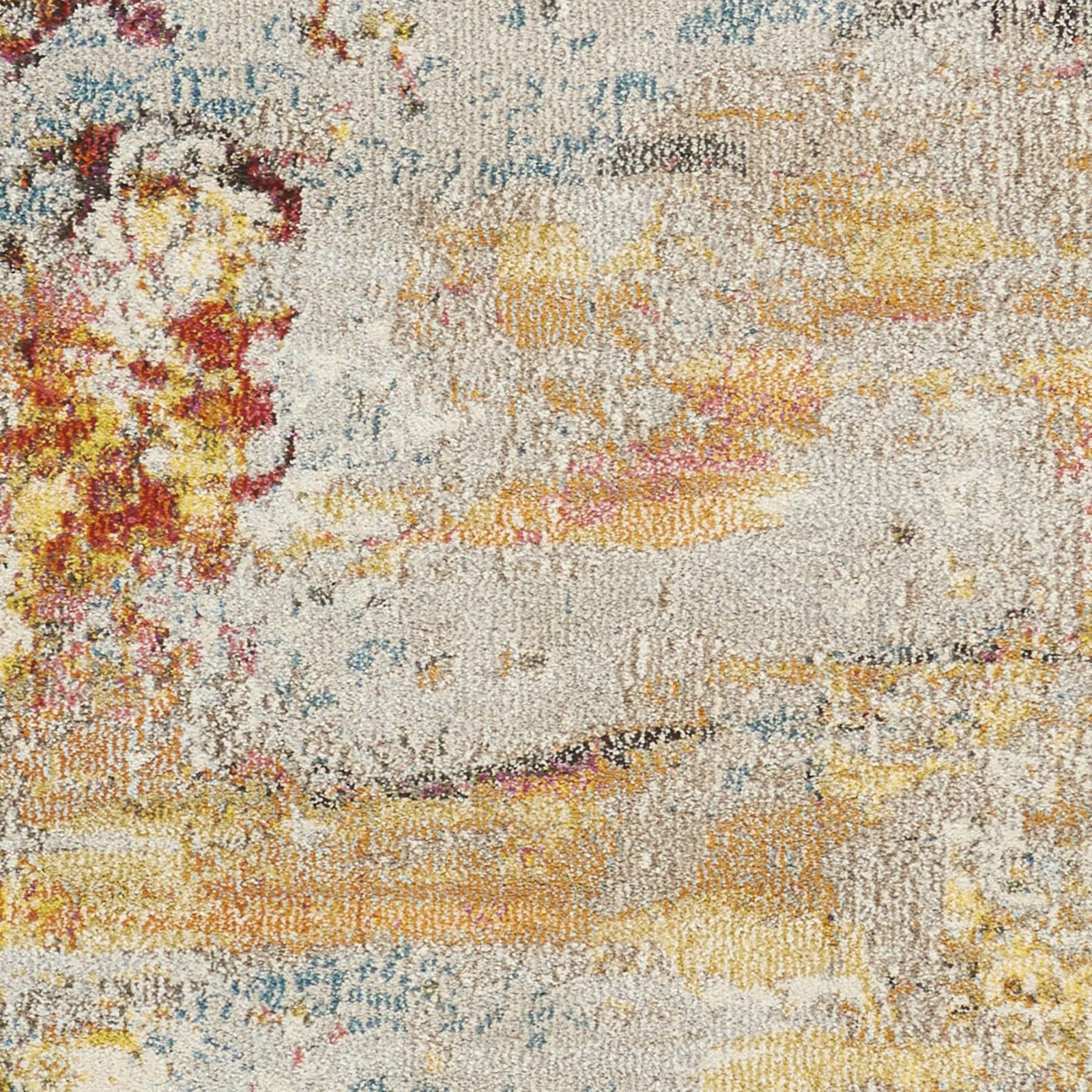 12′ X 15′ Blue And Gray Abstract Area Rug