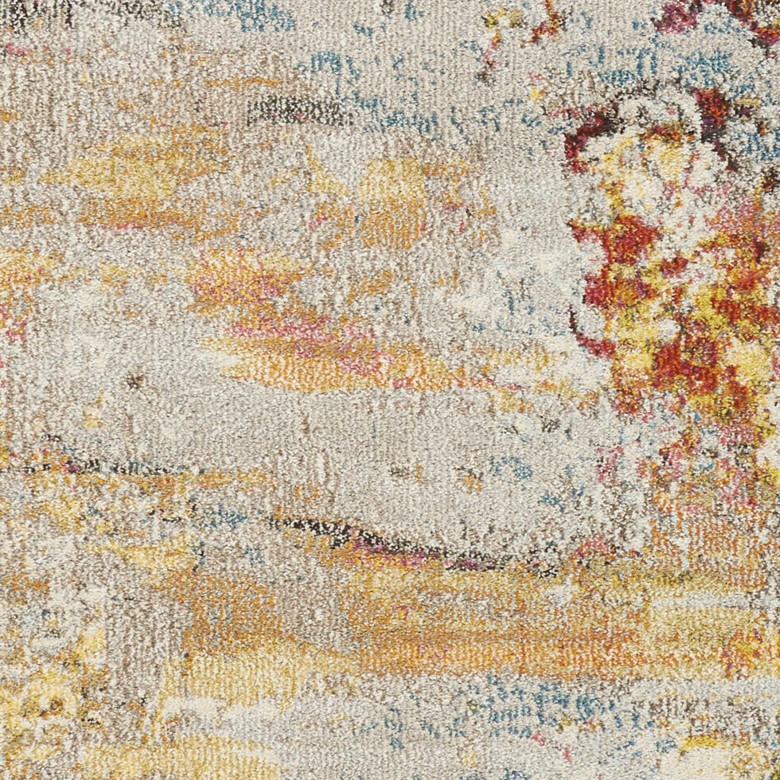 12′ X 15′ Blue And Gray Abstract Area Rug