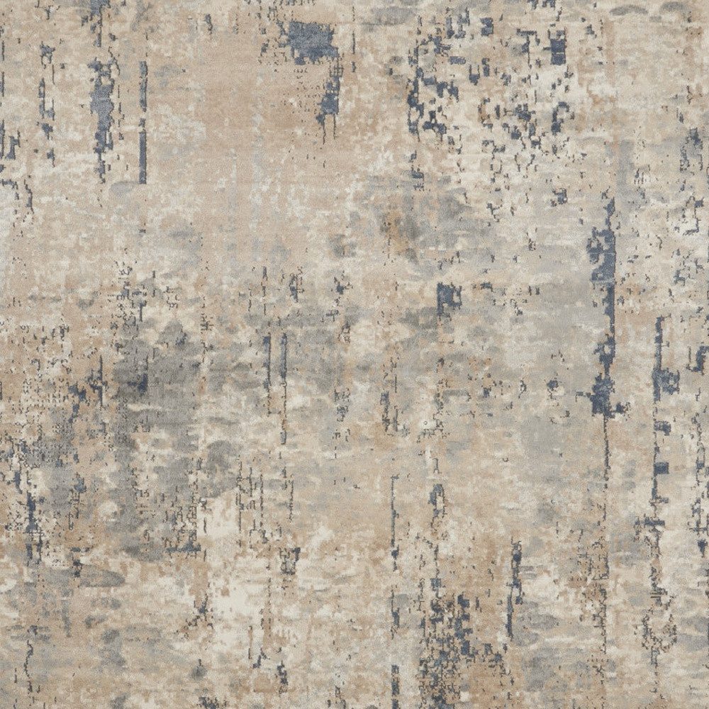 9′ X 12′ Beige Abstract Power Loom Area Rug