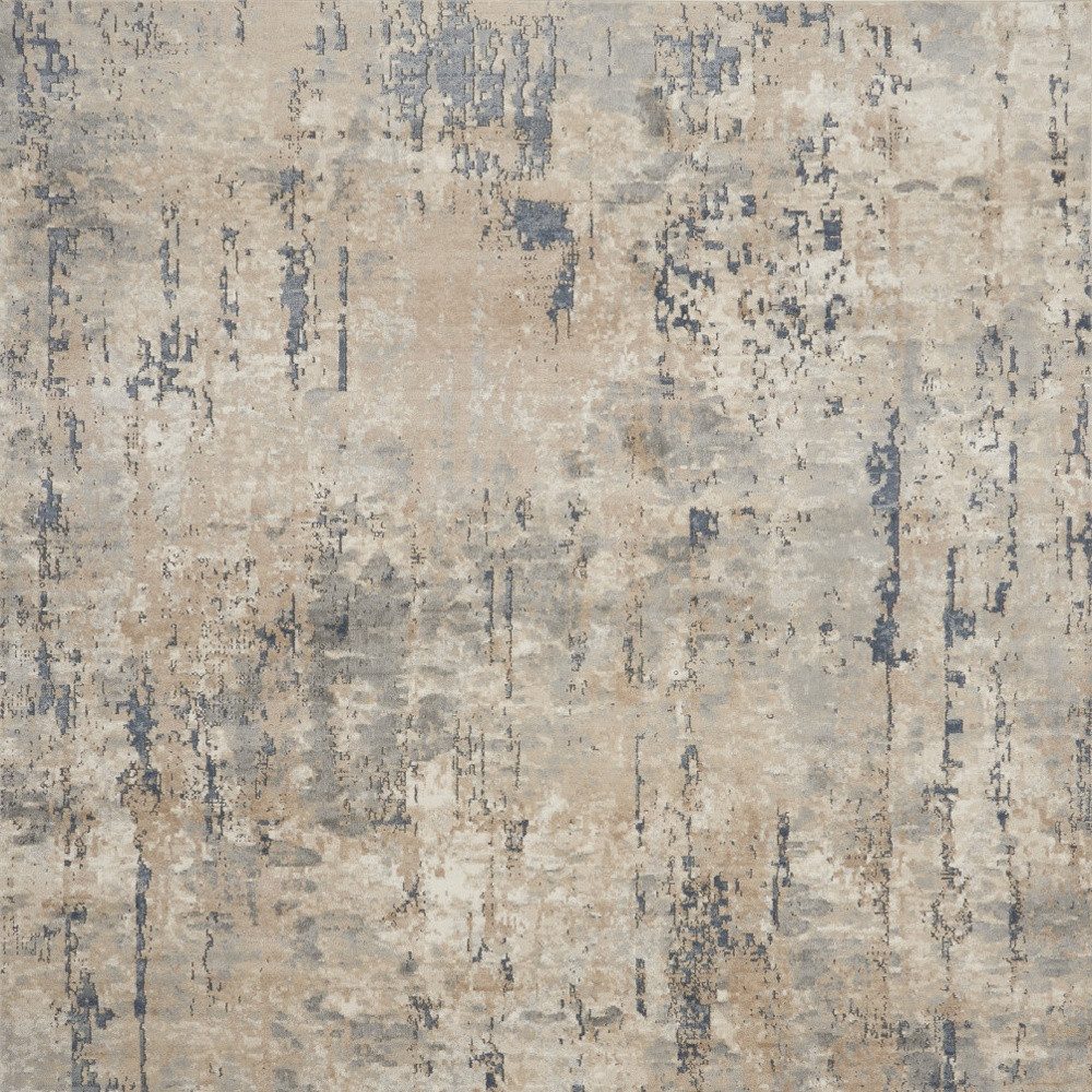 9′ X 12′ Beige Abstract Power Loom Area Rug