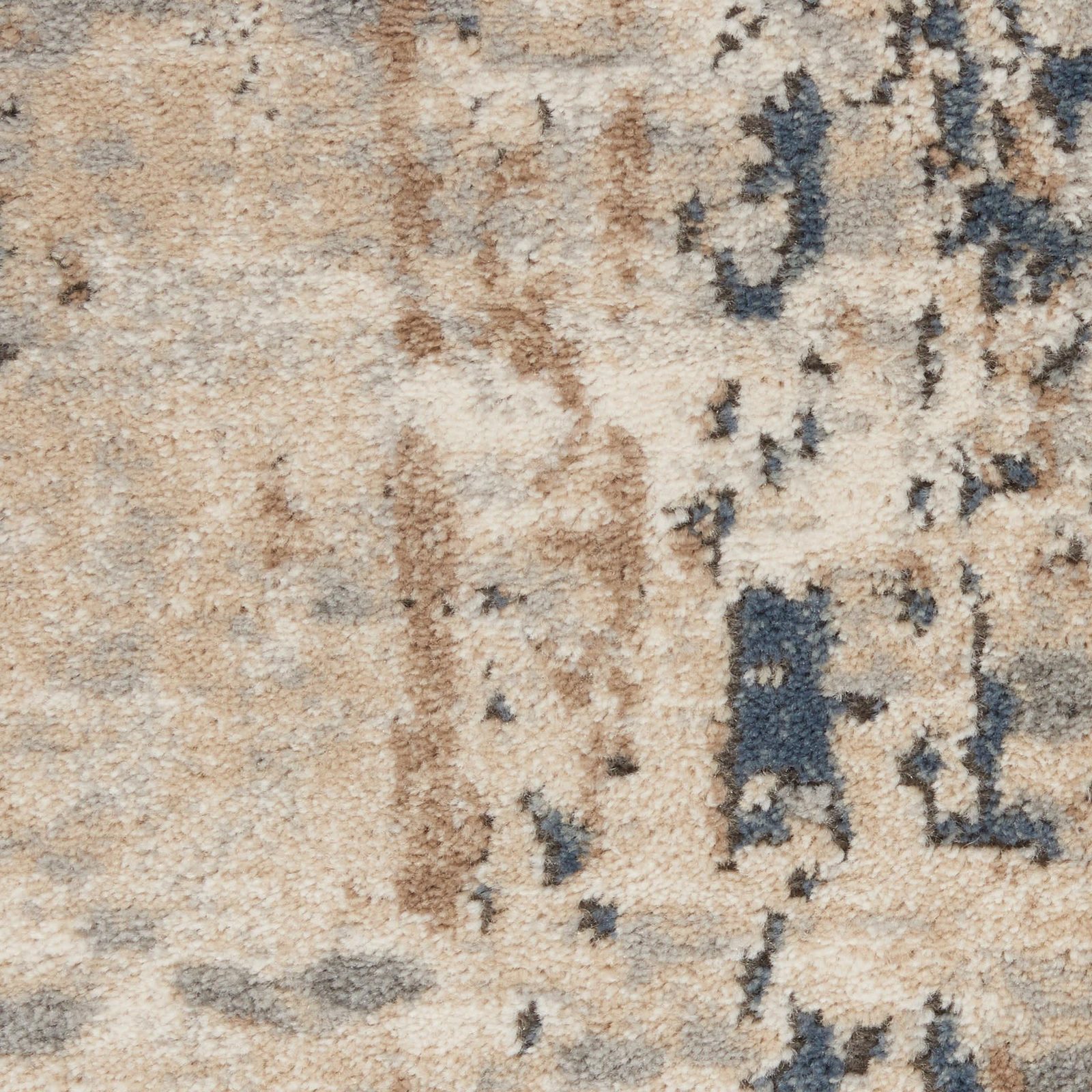 6′ X 9′ Beige Abstract Power Loom Area Rug