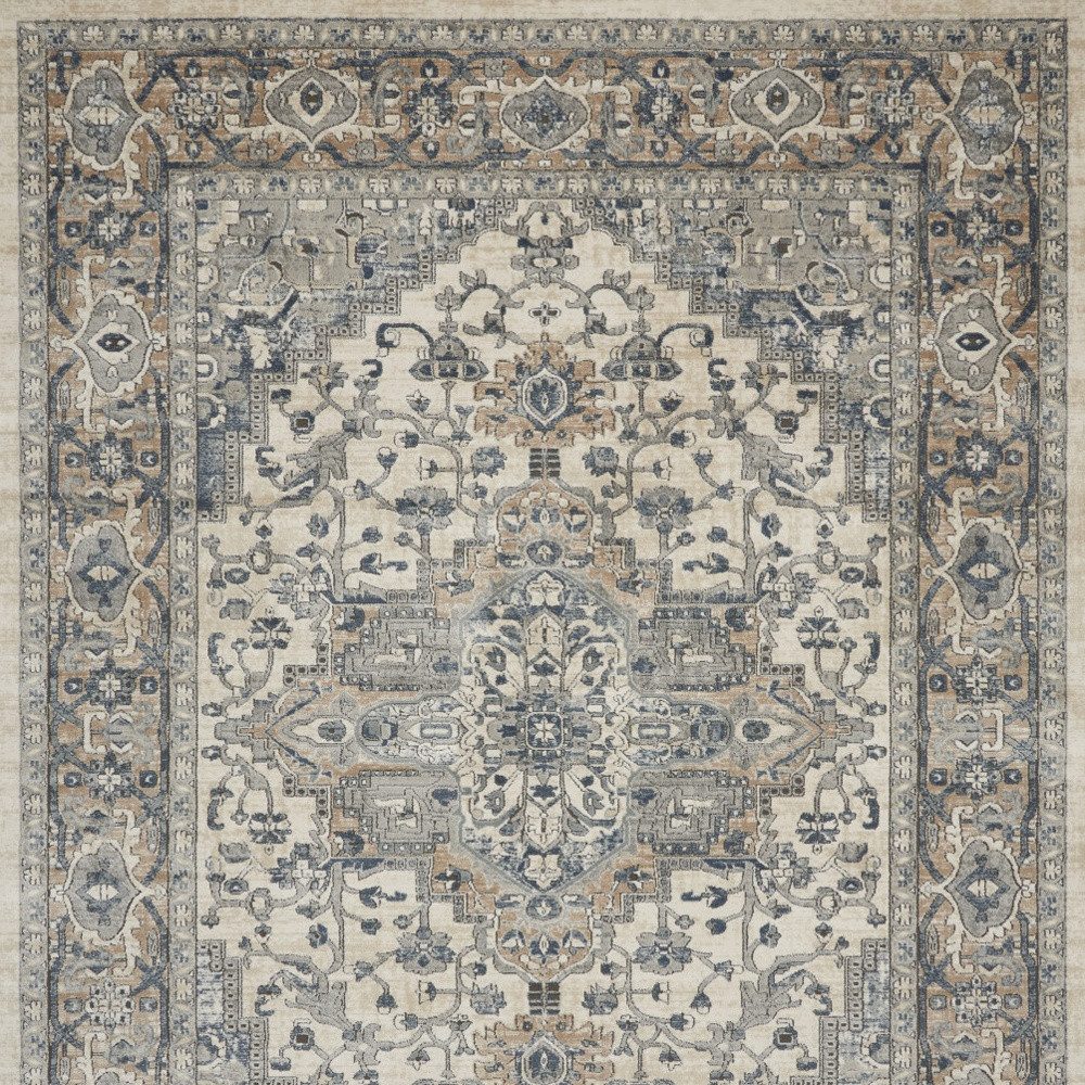 10′ X 14′ Ivory Floral Area Rug II