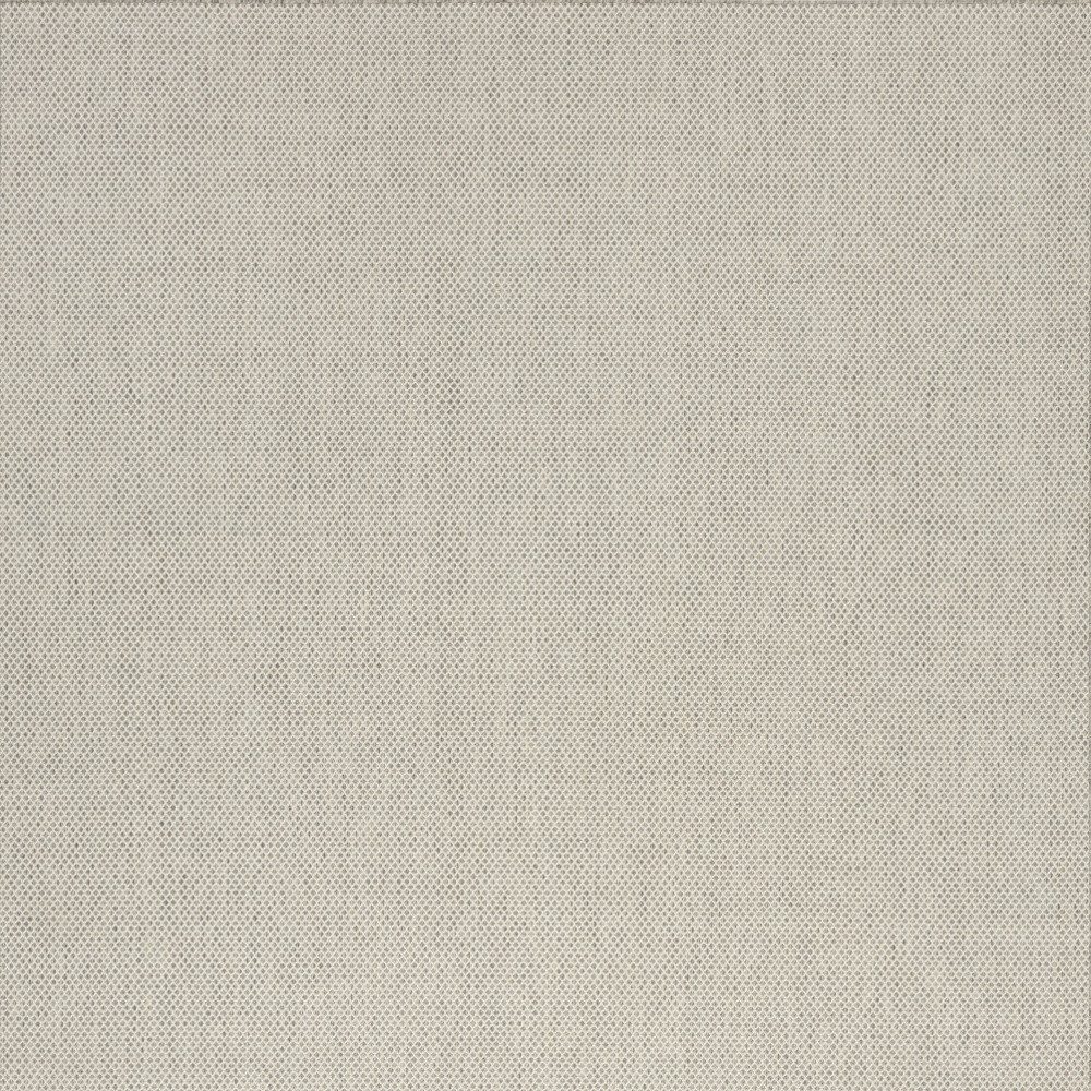 10′ X 14′ Ivory and Silver Indoor Outdoor Area Rug