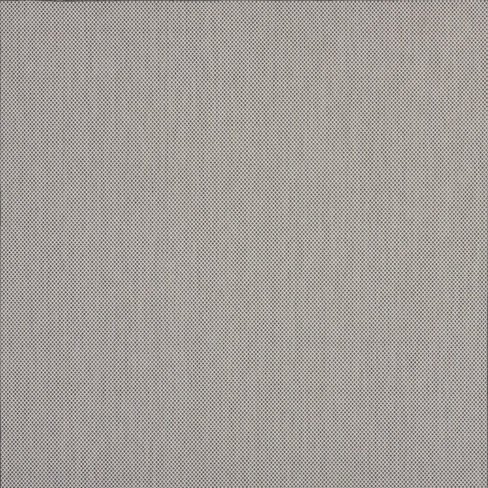 8′ Square Charcoal Geometric Power Loom Area Rug