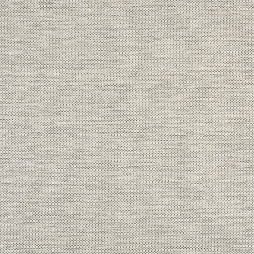 8′ Square Silver Geometric Power Loom Area Rug