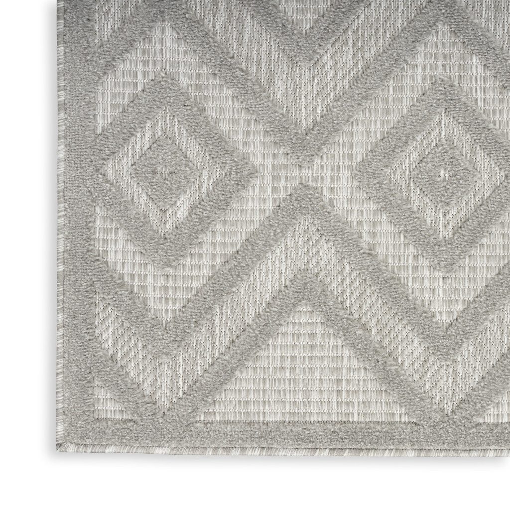 7′ X 10′ Gray Indoor Outdoor Area Rug