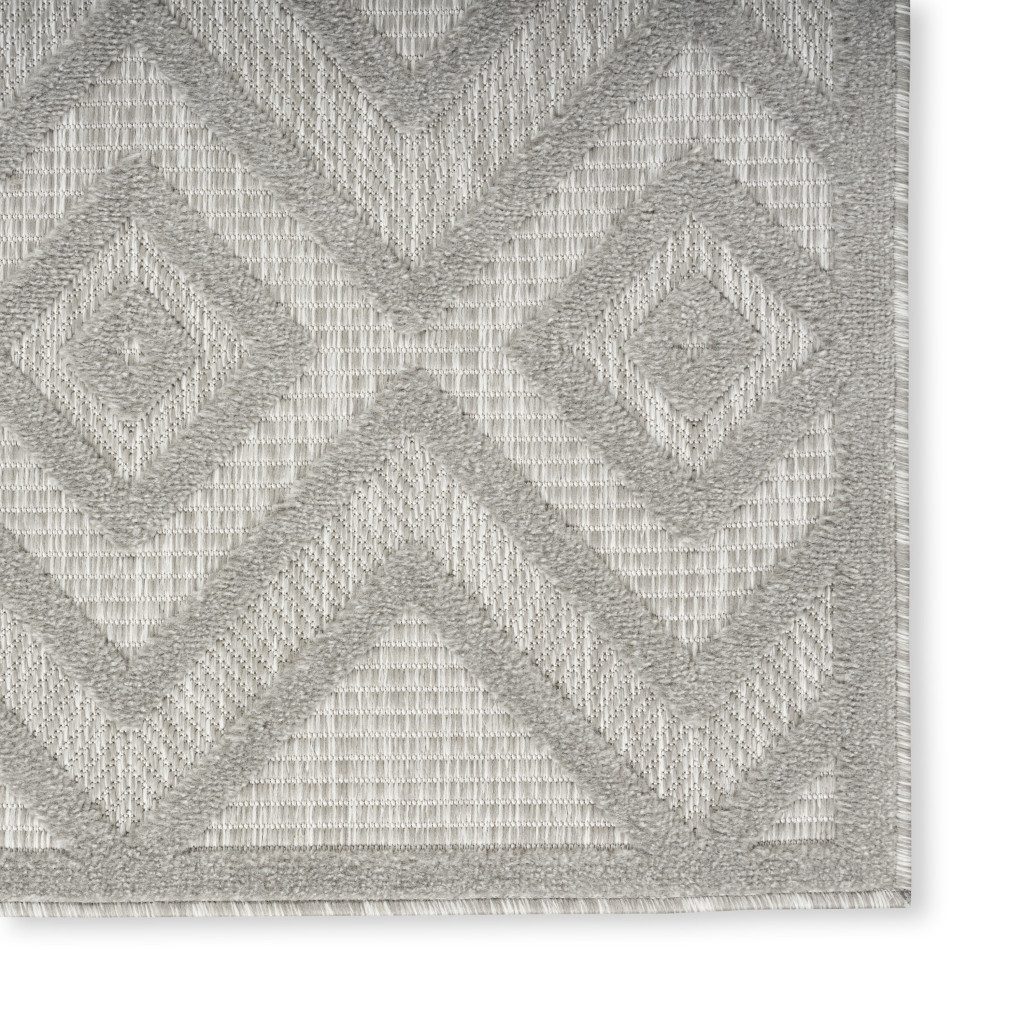 7′ X 10′ Gray Indoor Outdoor Area Rug