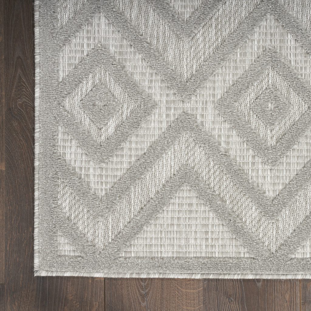 7′ X 10′ Gray Indoor Outdoor Area Rug