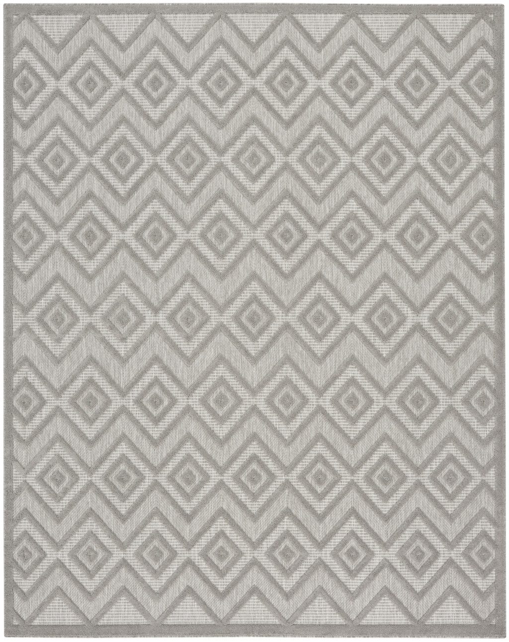 8′ X 10′ Gray Indoor Outdoor Area Rug