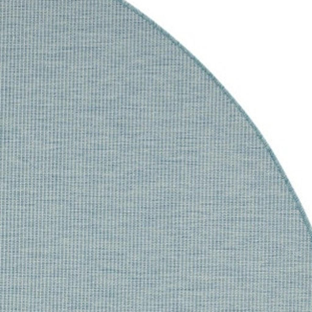 8′ Aqua Power Loom Round Rug