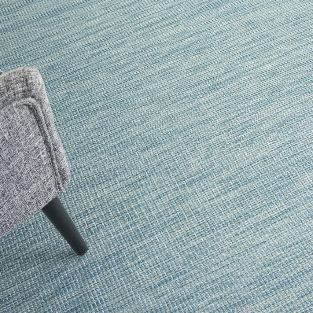 7′ X 10′ Aqua Indoor Outdoor Area Rug