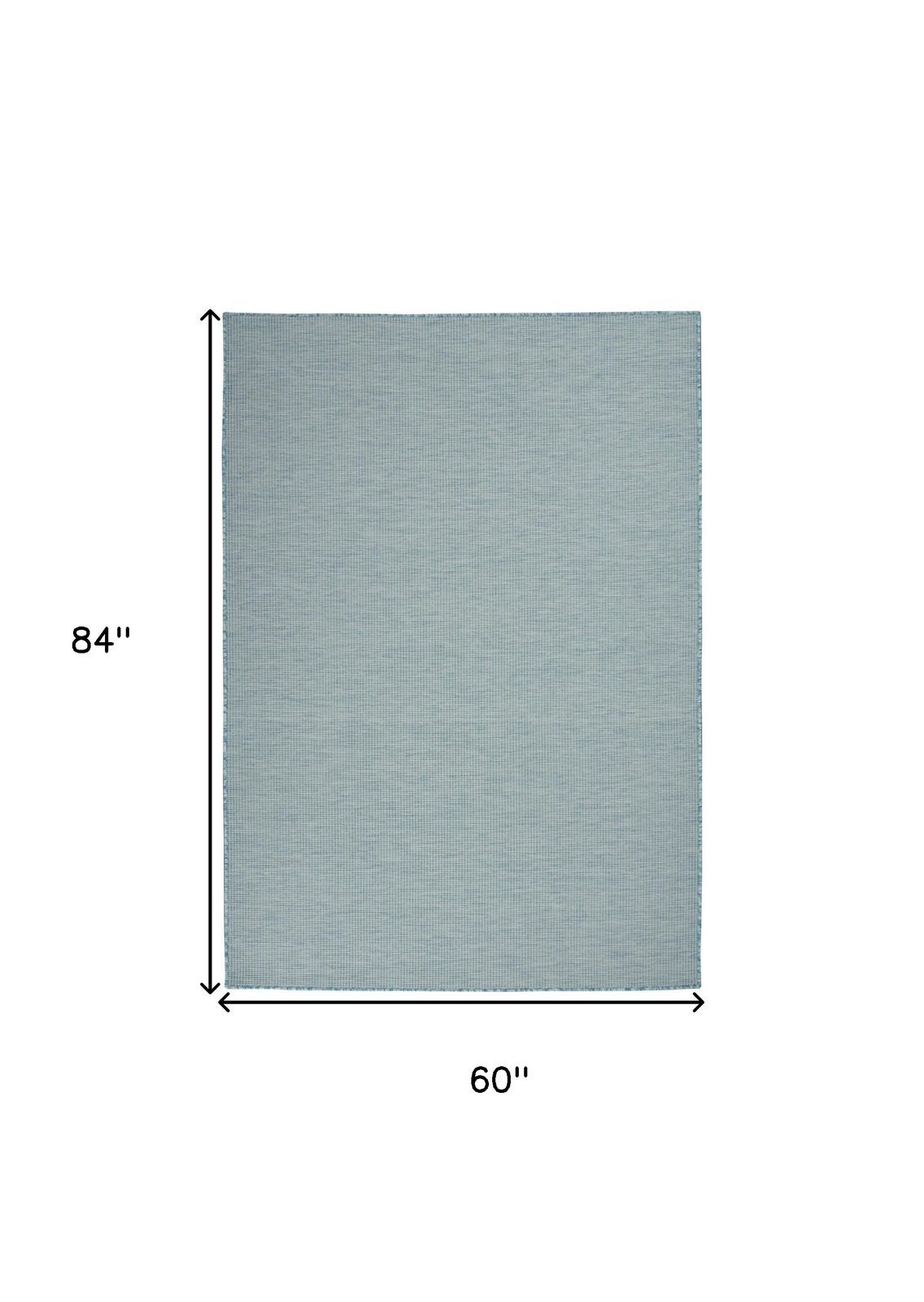 5′ X 7′ Aqua Indoor Outdoor Area Rug