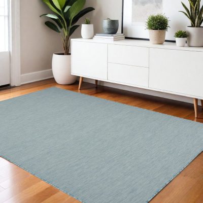 4′ X 6′ Aqua Power Loom Area Rug